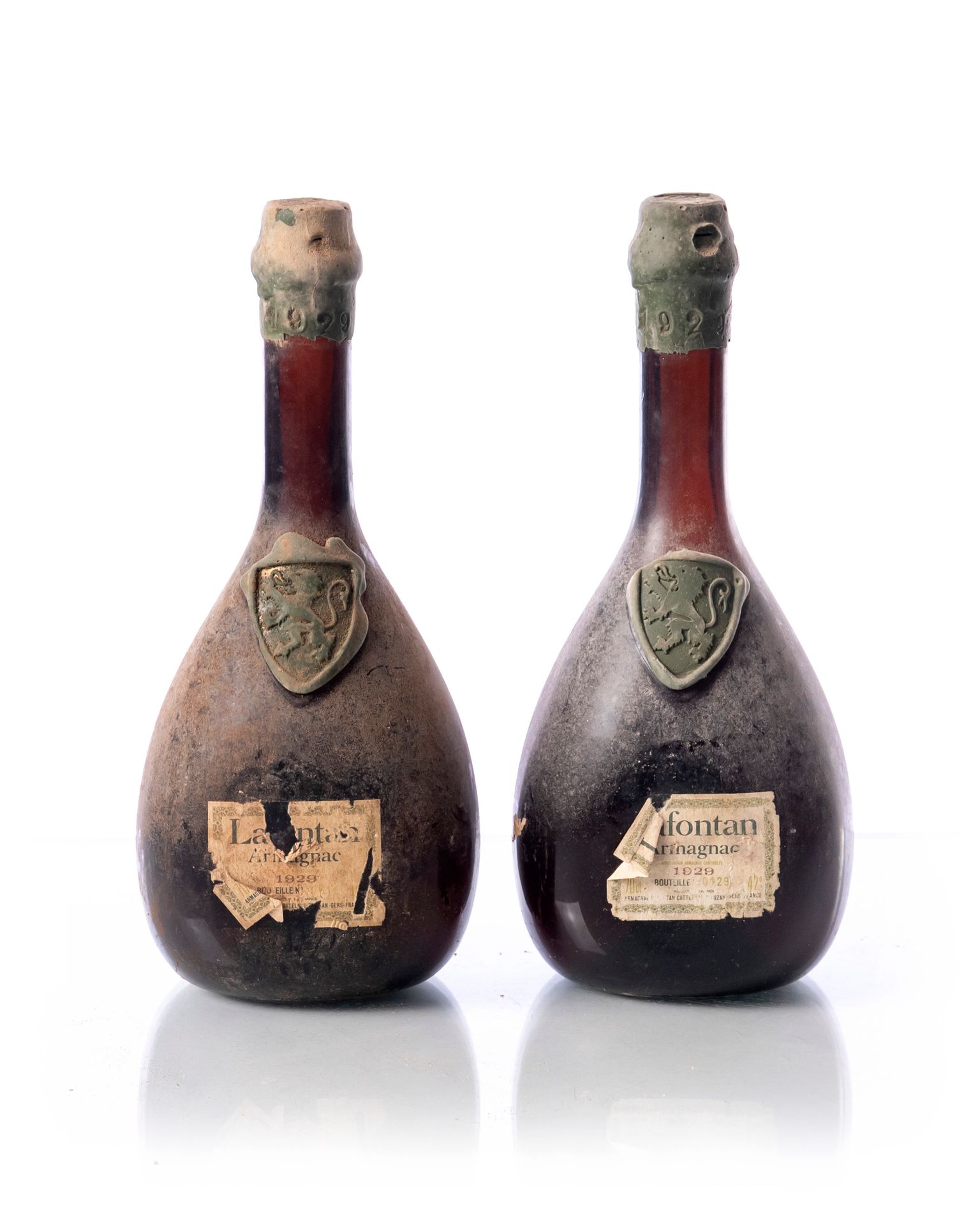 Null 2瓶 (70 cl. - 42°) ARMAGNAC LAFONTAN
年份：1929年
产区：ARMAGNAC 
备注：7.5和9.2厘米；E.T.&hellip;