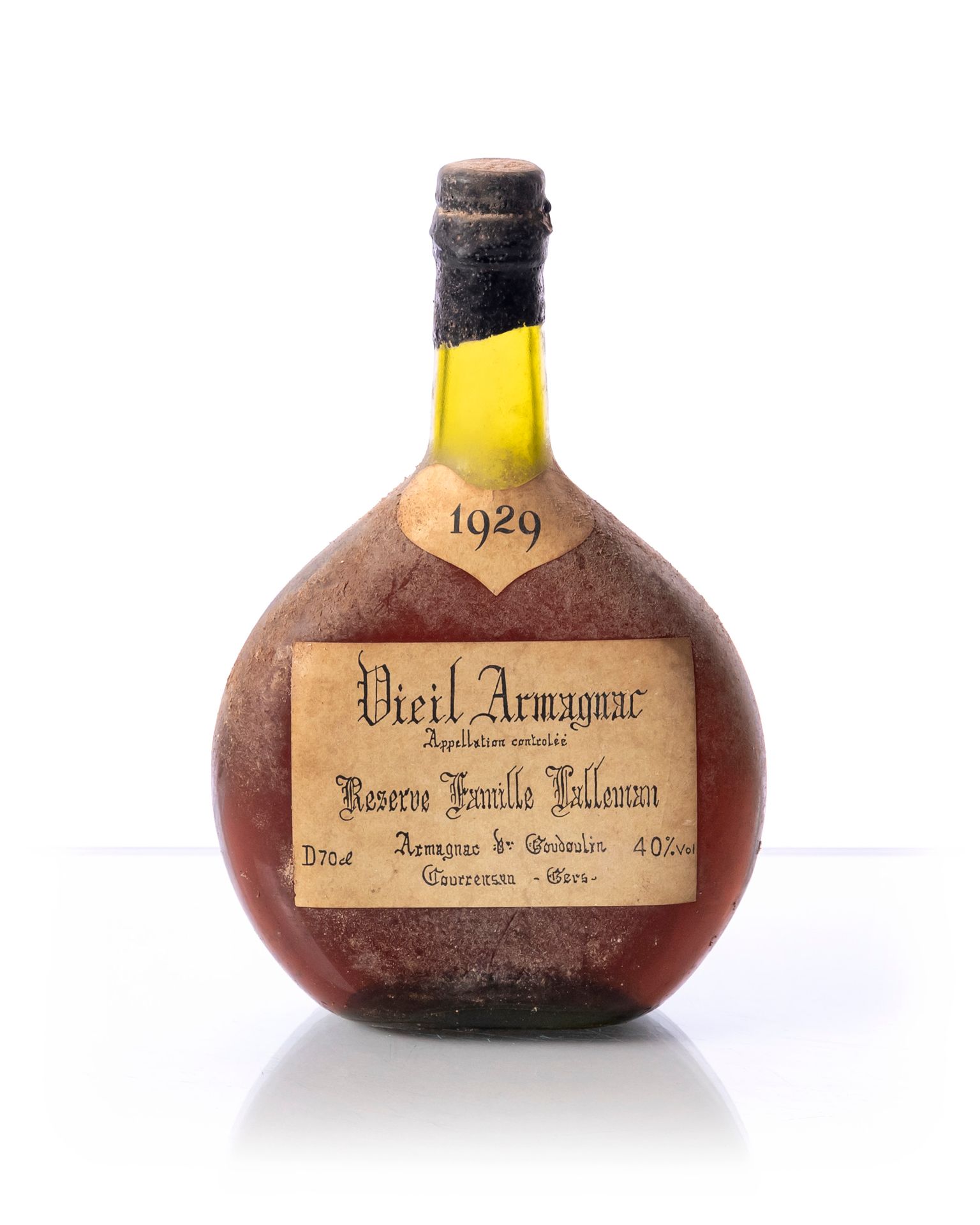 Null 1 bouteille (70 cl. – 40°) Vieil ARMAGNAC VEUVE J. GOUDOULIN Réserve
Année &hellip;