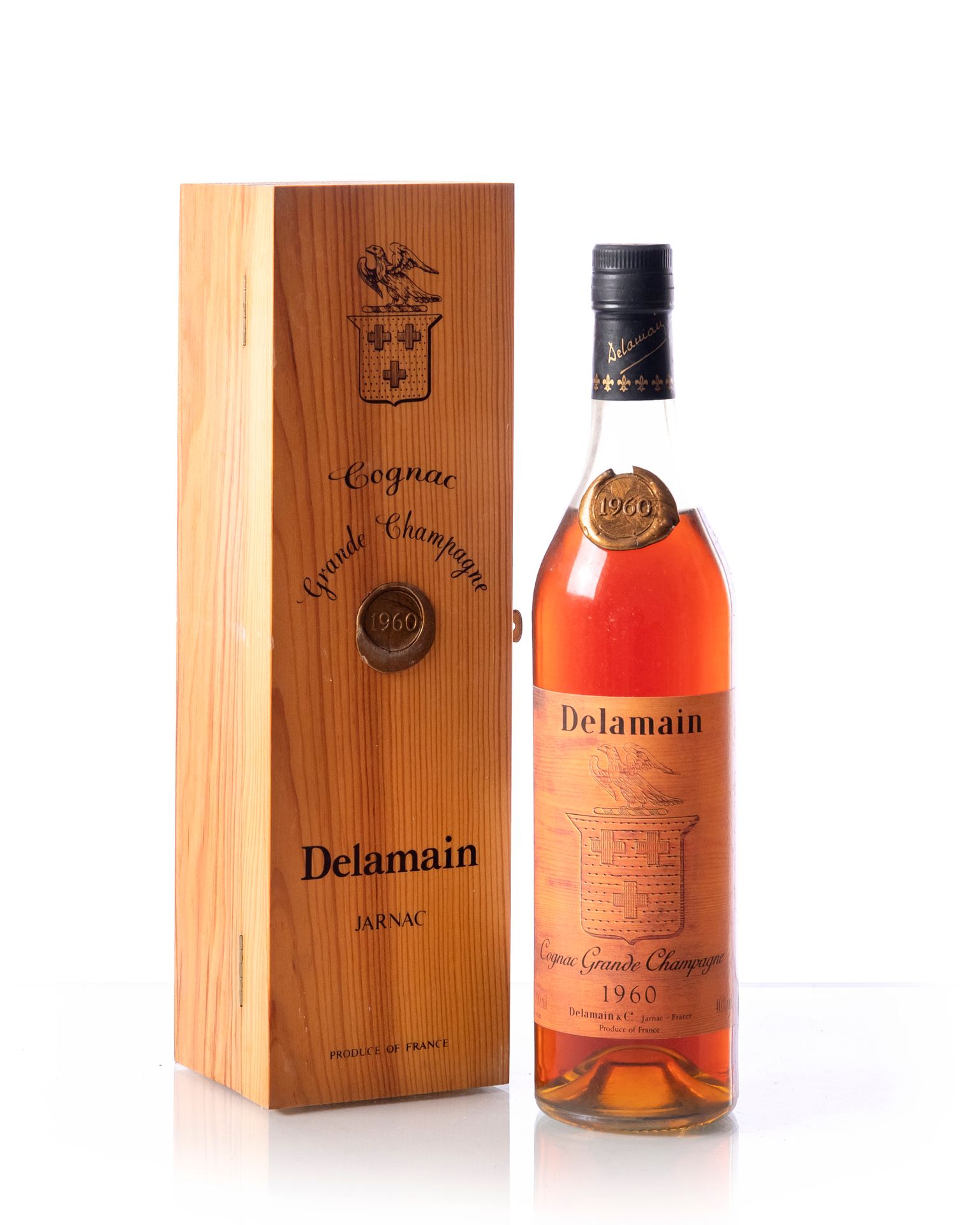 Null 1 botella (75 cl. - 40°) COGNAC Grande Champagne DELAMAIN
Año : 1960
Denomi&hellip;