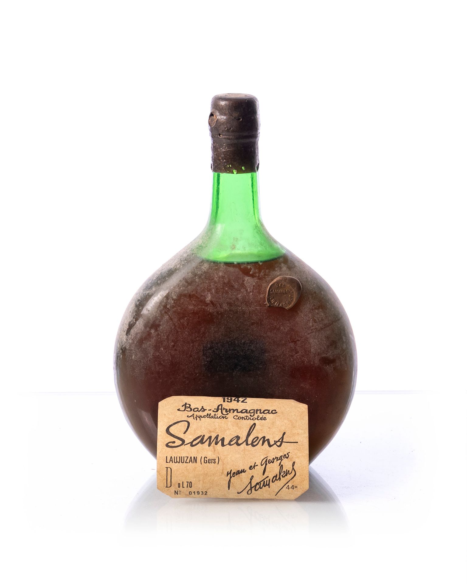 Null 1 bouteille (70 cl. – 44°) BAS-ARMAGNAC SAMALENS
Année : 1942
Appellation :&hellip;
