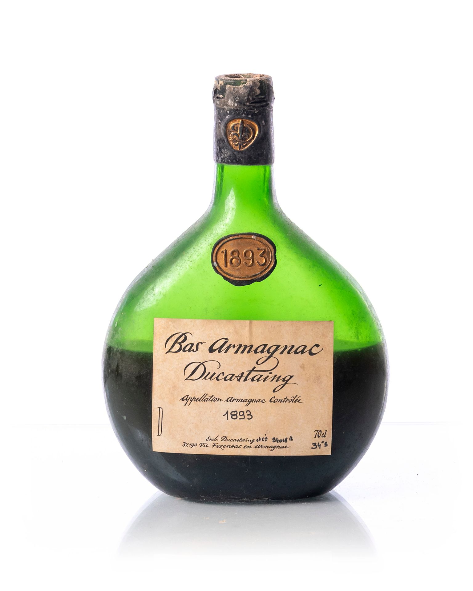 Null 1 botella (70 cl. - 34,5°) Vieil ARMAGNAC DUCASTAING
Año : 1893
Denominació&hellip;
