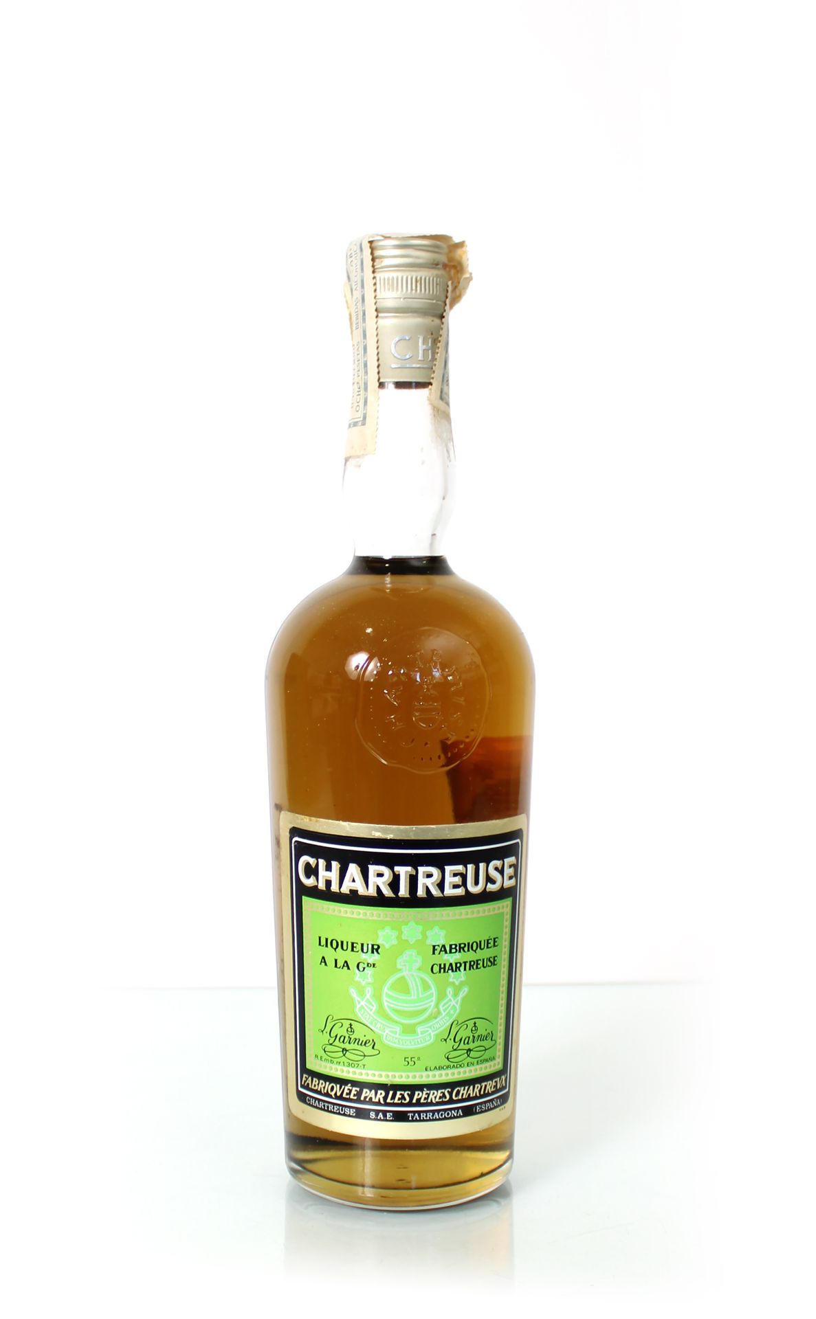 Null 1 bouteille de CHARTREUSE Verte TARRAGONE (75 cl – 55°)
Année : 1973-1985
A&hellip;