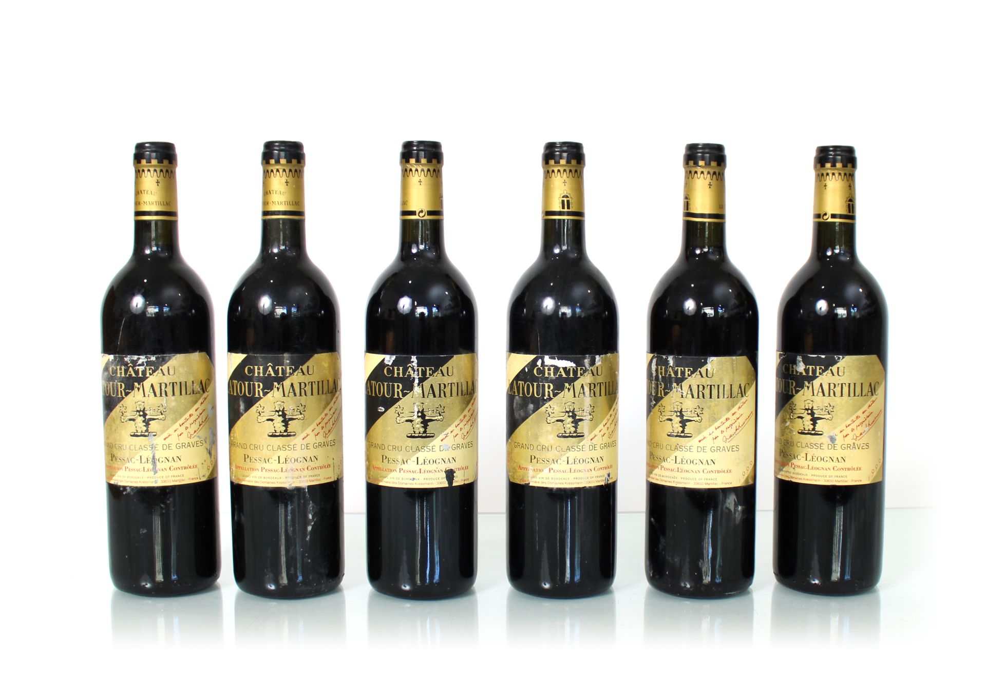 Null 6 bouteilles CHÂTEAU LATOUR-MARTILLAC
Année : 1999
Appellation : PESSAC-LÉO&hellip;
