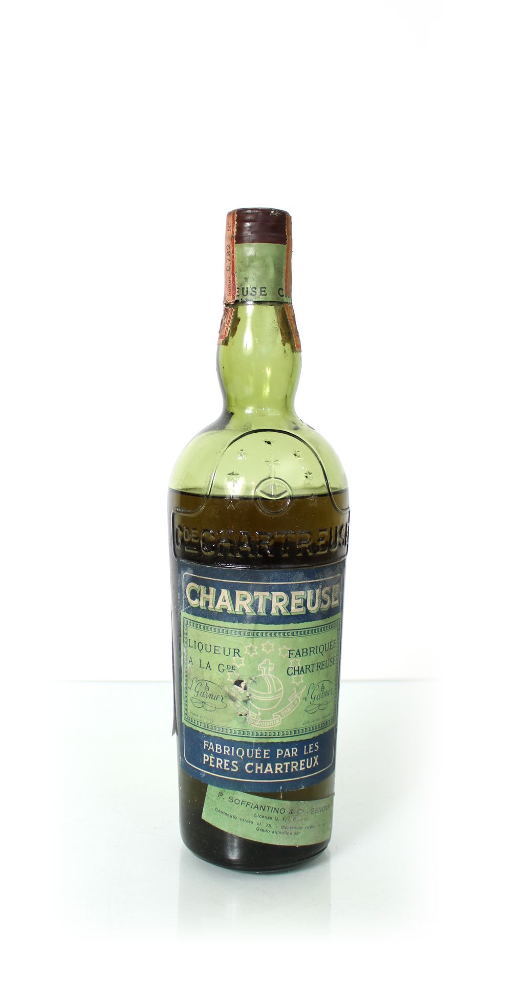 Null 1 bouteille de CHARTREUSE VOIRON Verte (75 cl – 55°)
Année : 1956-1964
Appe&hellip;