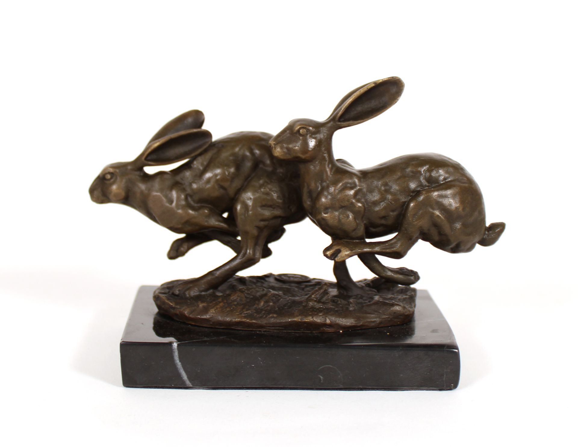 Null NICK (20th century school)
The Hare Race
Brown patina bronze, signed, marbl&hellip;
