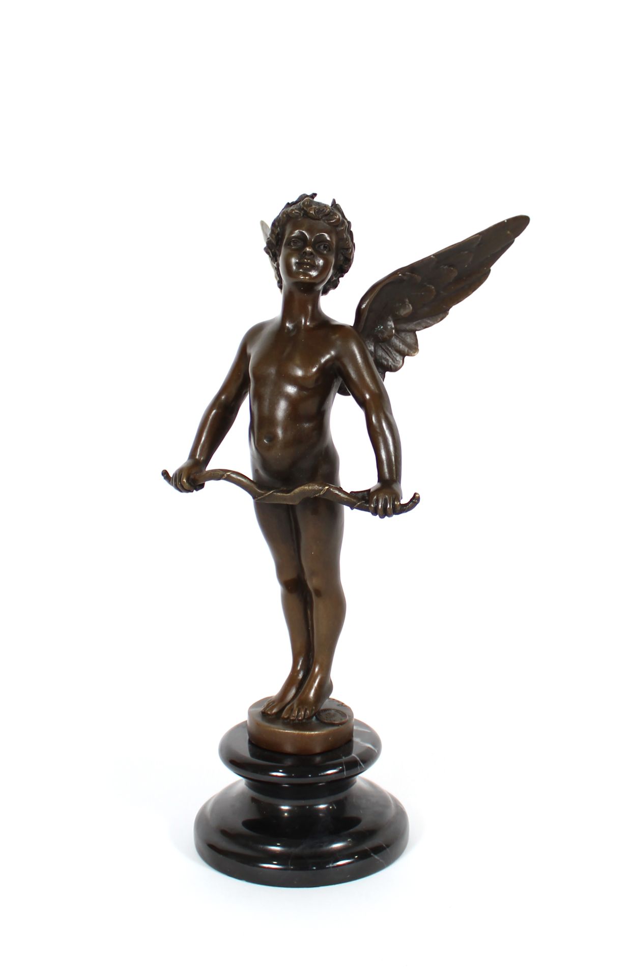 Null After Auguste MOREAU
Cupid
Brown patina bronze, signed, marble pedestal bas&hellip;