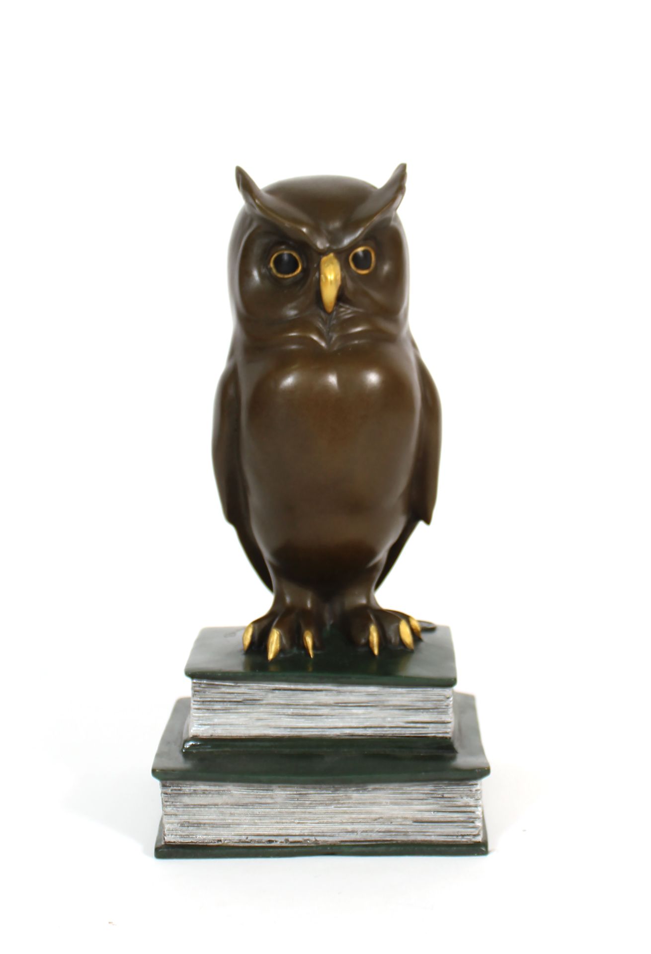 Null École du XXIe siècle
Hibou
Bronze laqué polychrome
H. 21 cm