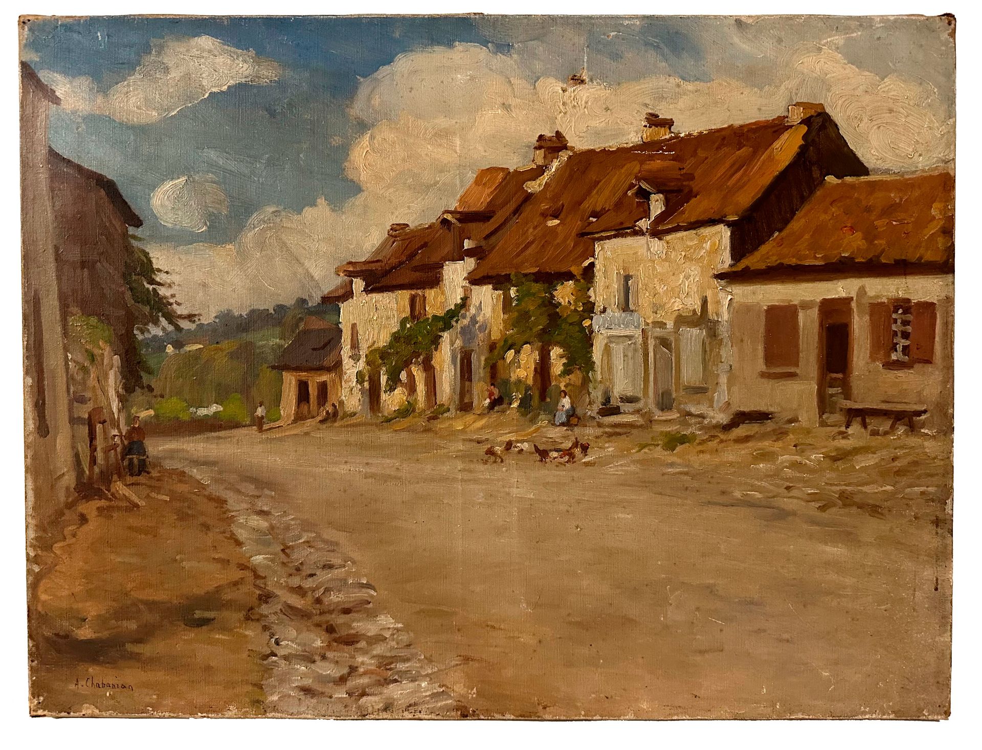 Null Arsène CHABANIAN (1864-1949)
La rue du village
Huile sur toile signée
46 x &hellip;