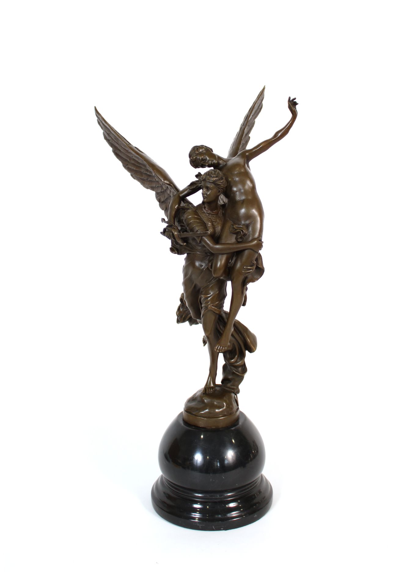 Null Nach Antonin MERCIER
Gloria Victis
Bronze mit brauner Patina, signiert, Mar&hellip;