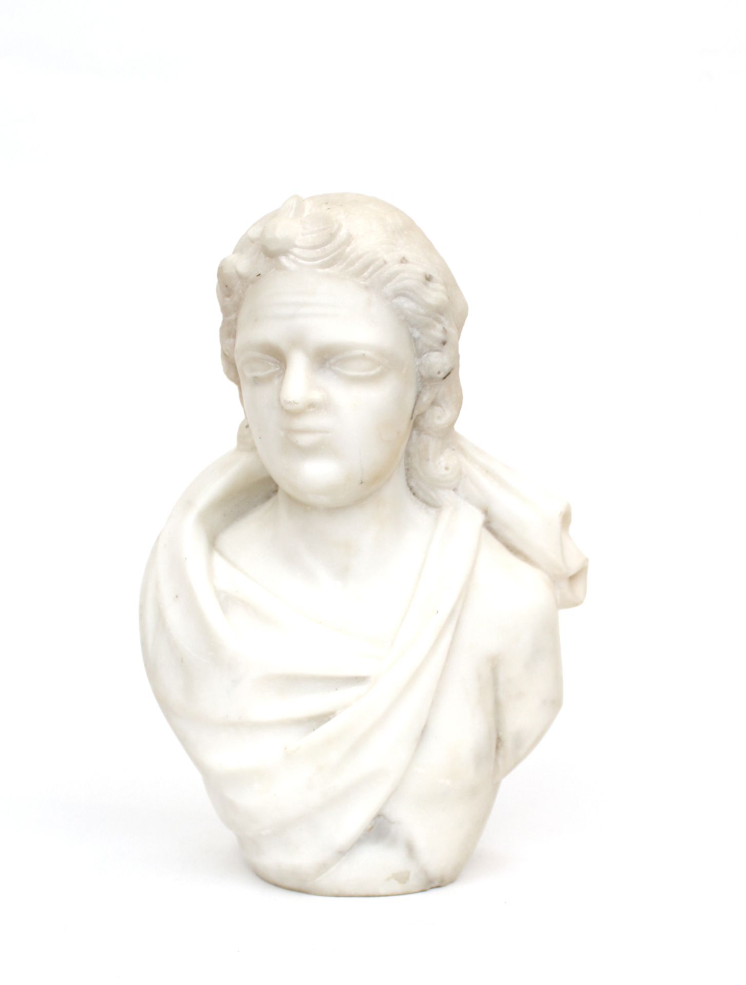 Null École du XVIIe - XVIIIe siècles
Buste d’homme à l’antique en marbre de Carr&hellip;