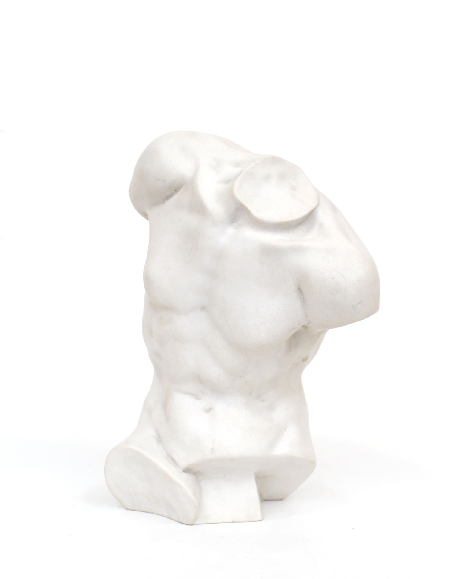 Null Buste masculin en marbre composite dans le goût de l’antique
H. 31,5 cm