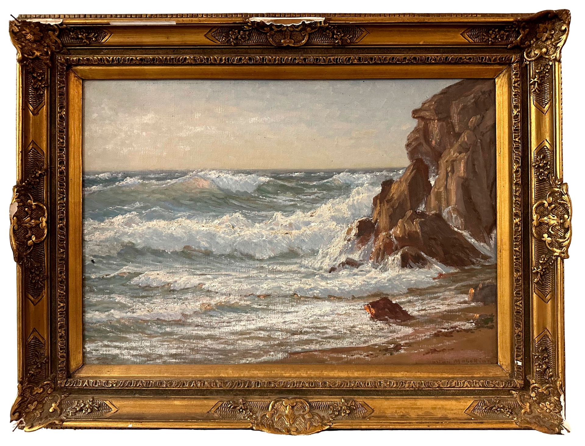 Null Wartan MAHOKIAN (1869-1937)
Les brisants
Huile sur toile signée
38 x 55 cm
&hellip;