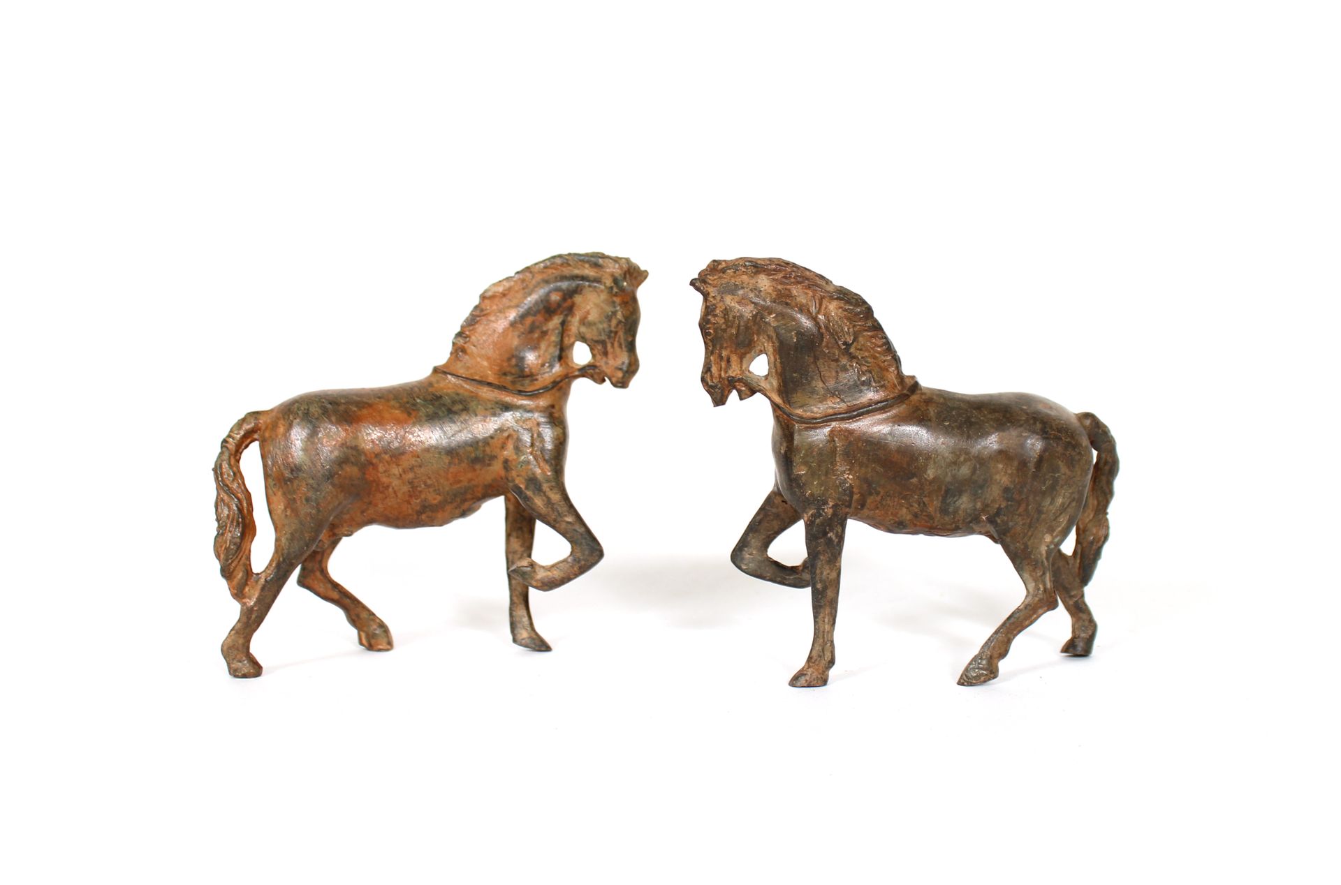 Null Pierre CHENET (Schule des 20. Jahrhunderts)
Paar von Pferden
Bronze mit bra&hellip;