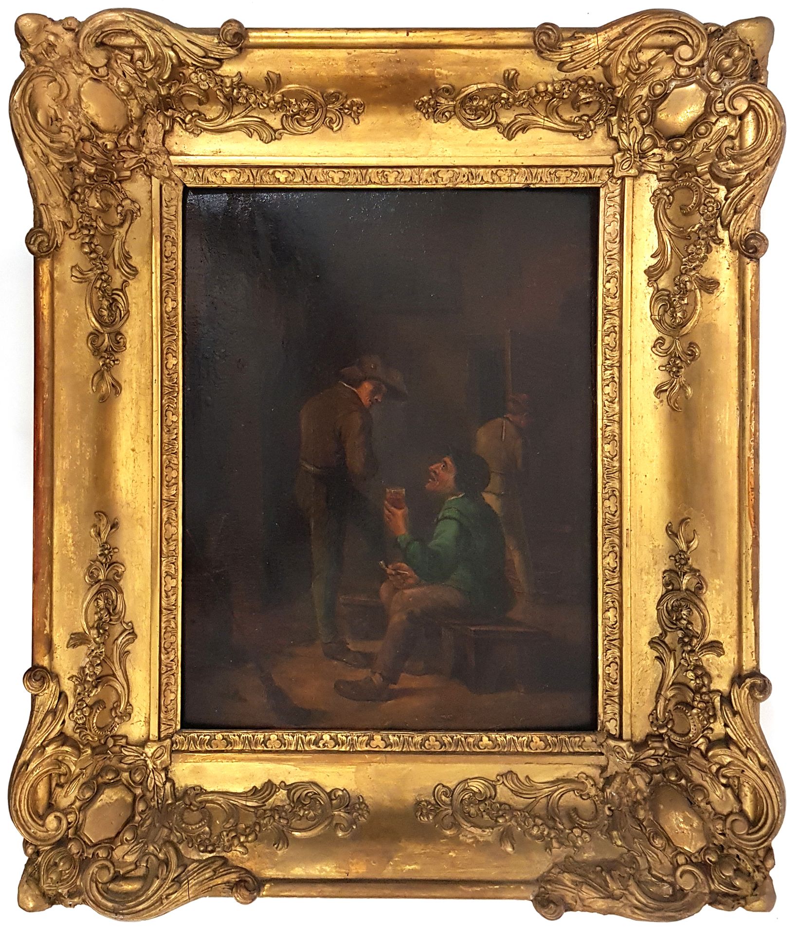 Null École flamande du XIXe siècle
La taverne
Huile sur panneau
35 x 27 cm
Encad&hellip;
