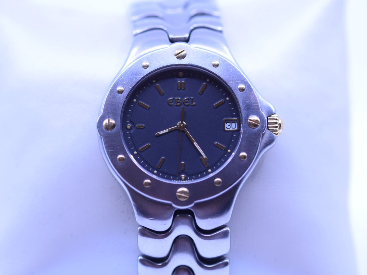 Null Reloj de pulsera Ebel Sportwave en acero y oro ref. 6187639 diámetro de los&hellip;