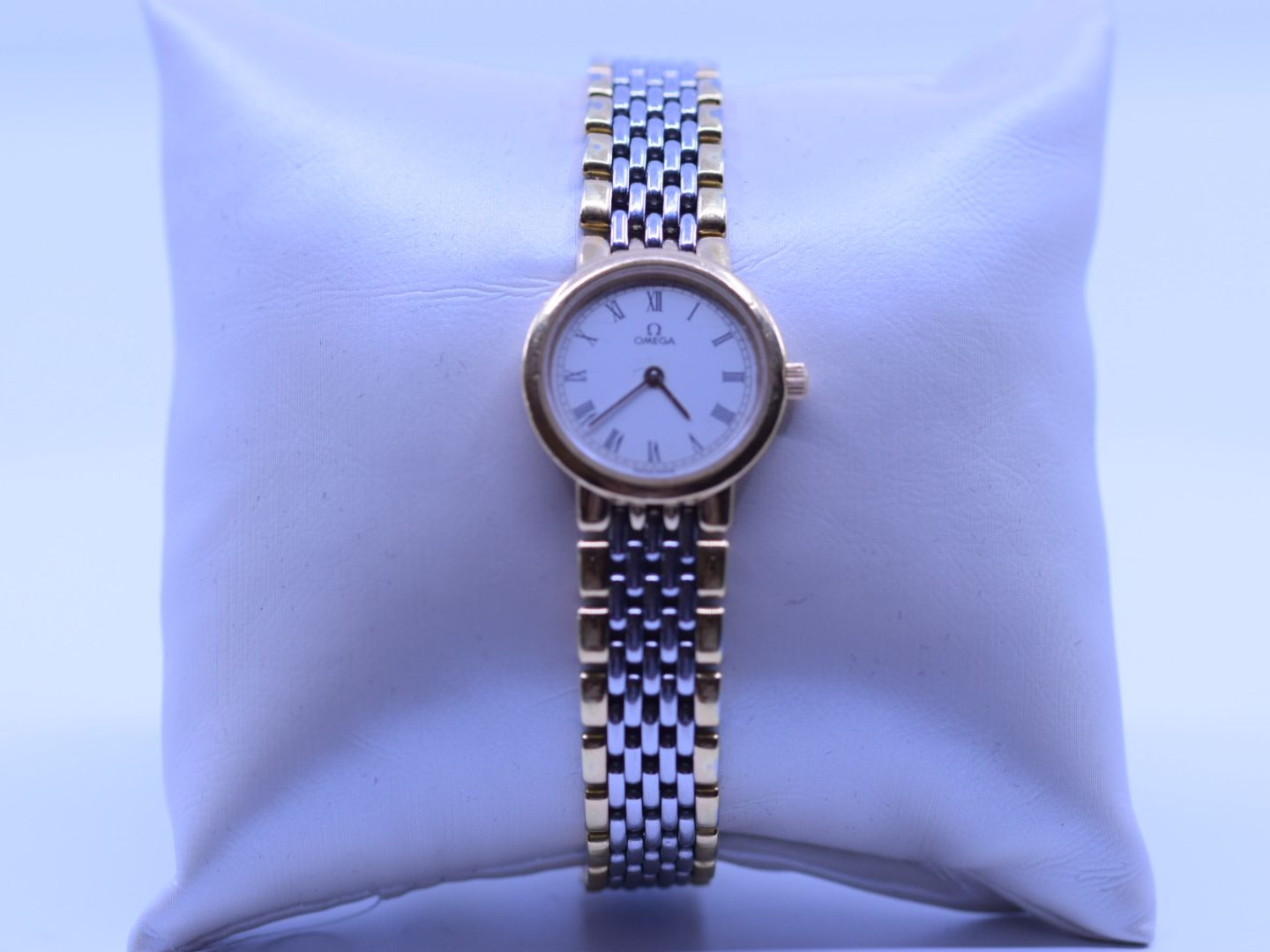 Null Ladies wristwatch Omega Deville in steel and gold quarts