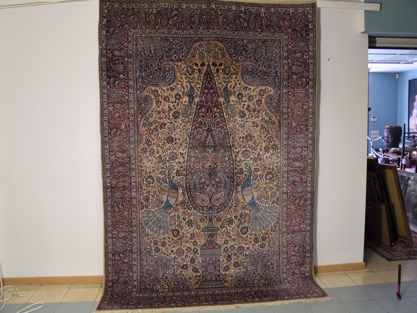Null Iranian carpet RAVAR 302 x 200 cm. Fine quality