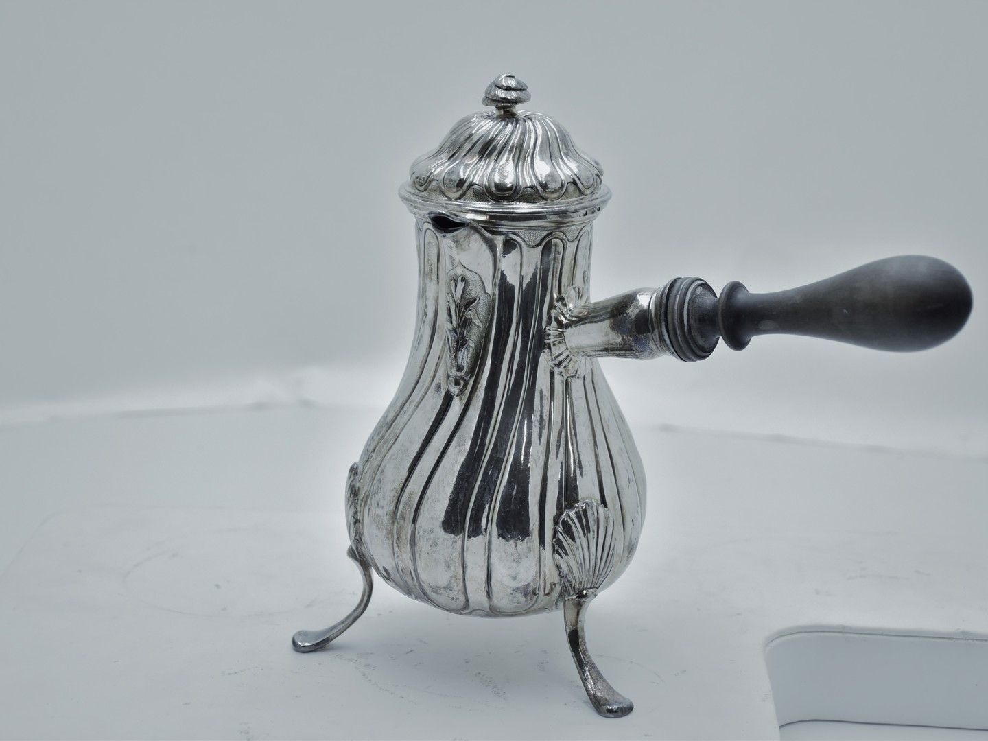 Null Pot de chocolat d'argent massif avec poinçons Paris 1798-1809 hauteur: 21 c&hellip;