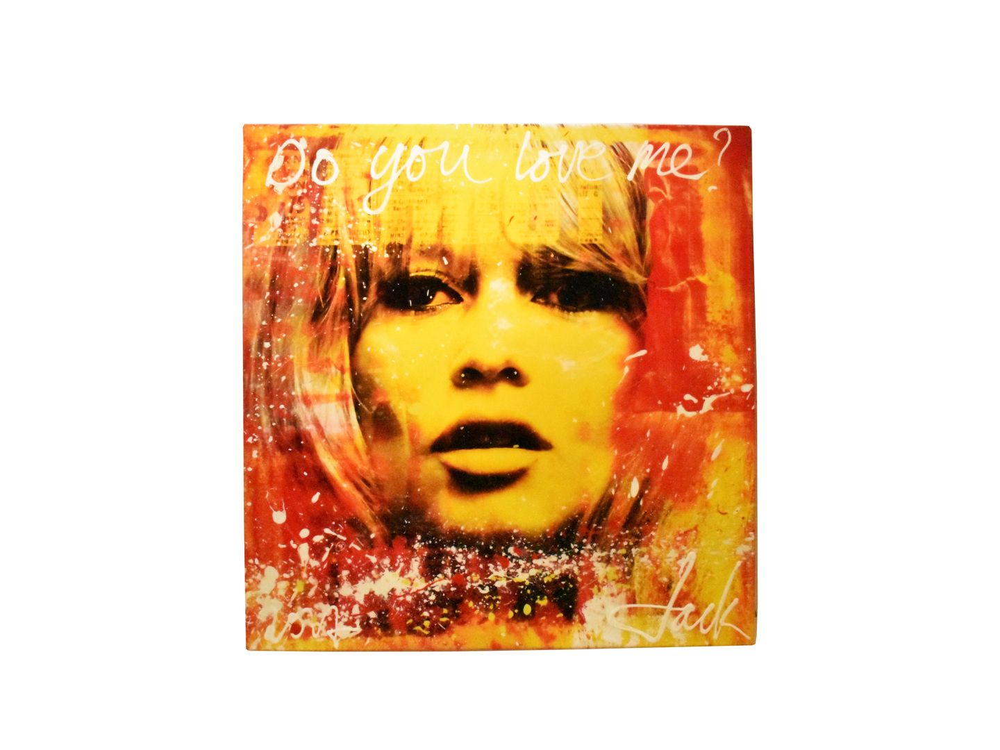 Null Mixed media signed JACK [1967- ] and dated 2017 "Bardot- Do you love me" di&hellip;