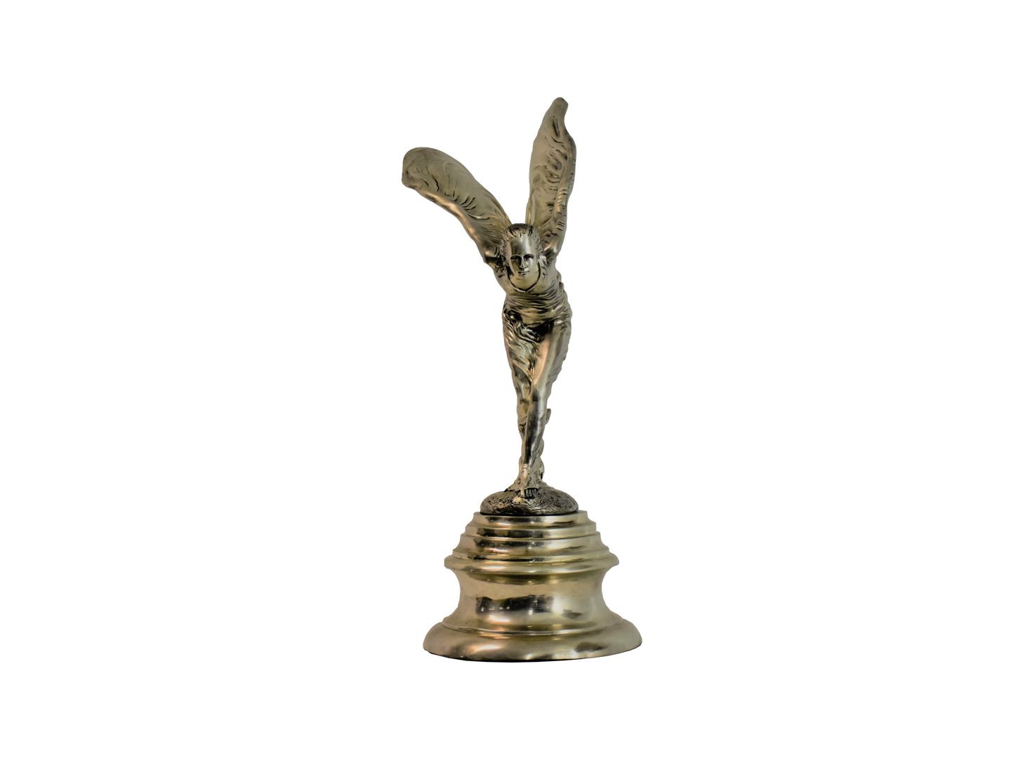 Null Bronze argenté signé posthume Charles SYKES [1875-1950] "Spirit of ecstasy &hellip;