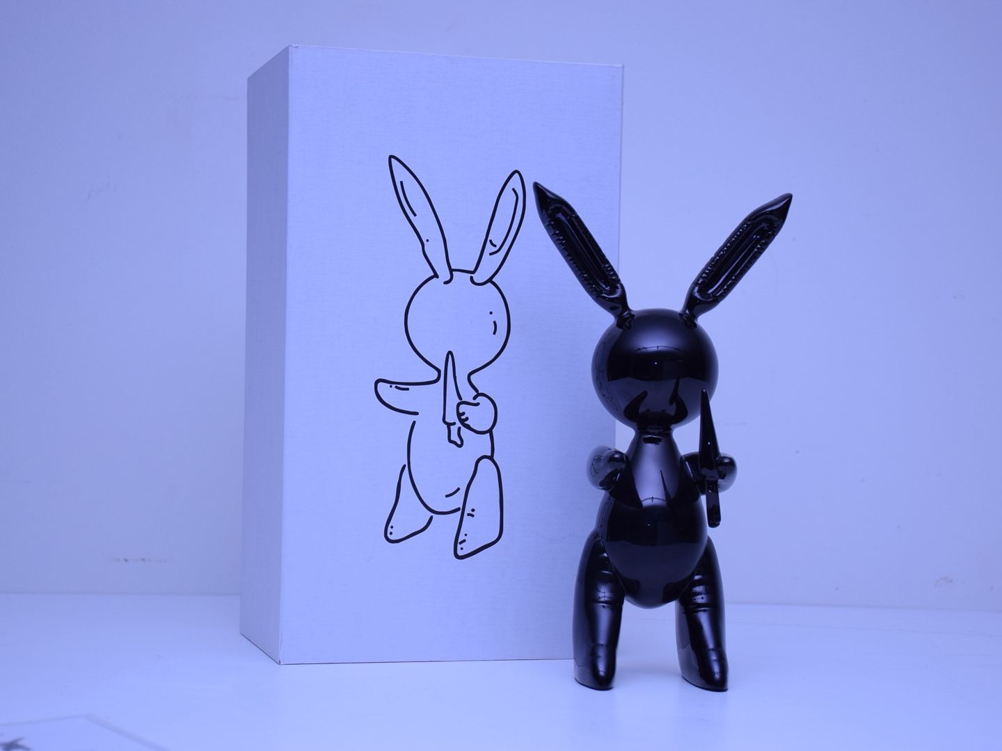 Null Sculpture en alliage de zinc numérotée 202/250 "Black Rabbit" Limited Art E&hellip;