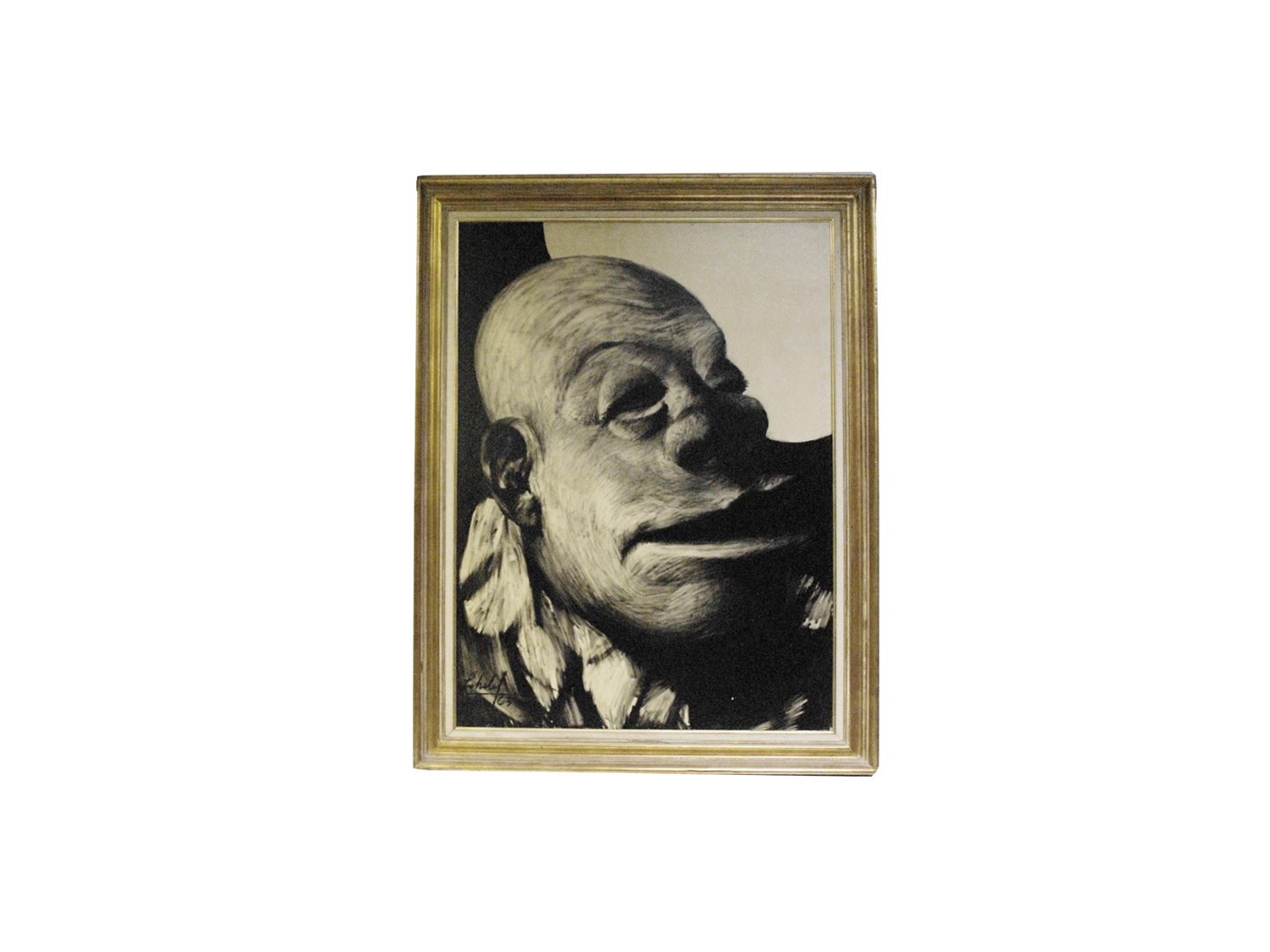 Null 签名为Maurice SCHELCK [1906-1987]和日期为63的油画《老人》尺寸为122 x 90厘米。