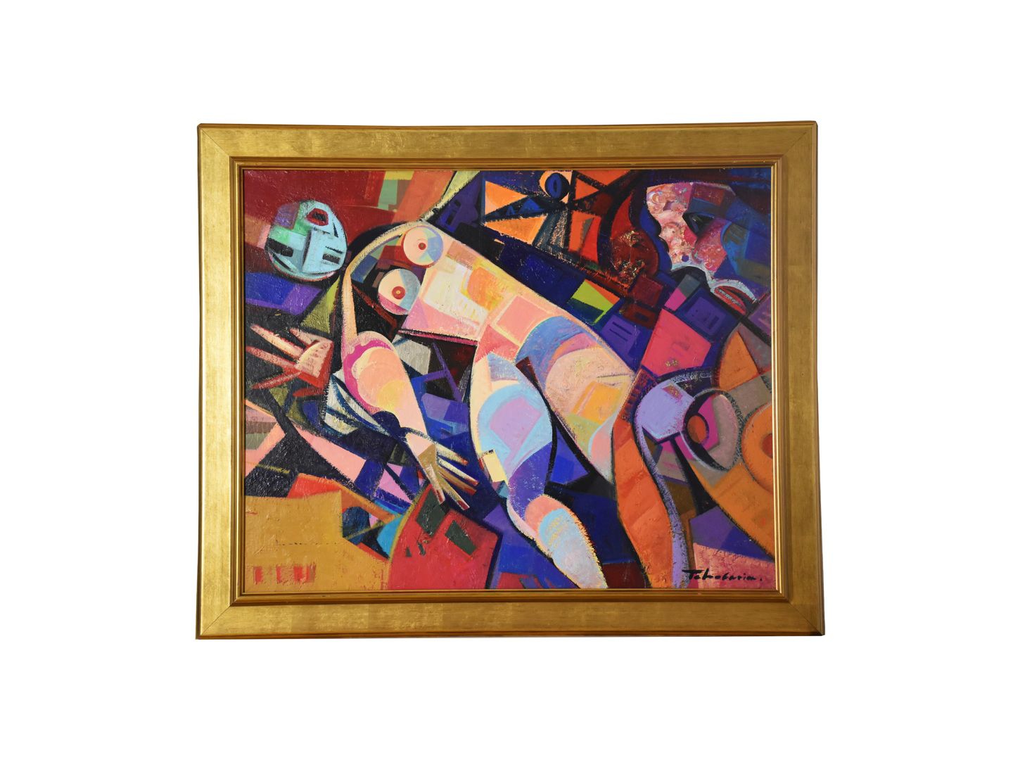 Null 布面油画，签名为Igor TCHOLARIA [1959-] ，背面注明日期为2017年 "欲望的甜心"，尺寸为81 x 101厘米，框架为97 x &hellip;