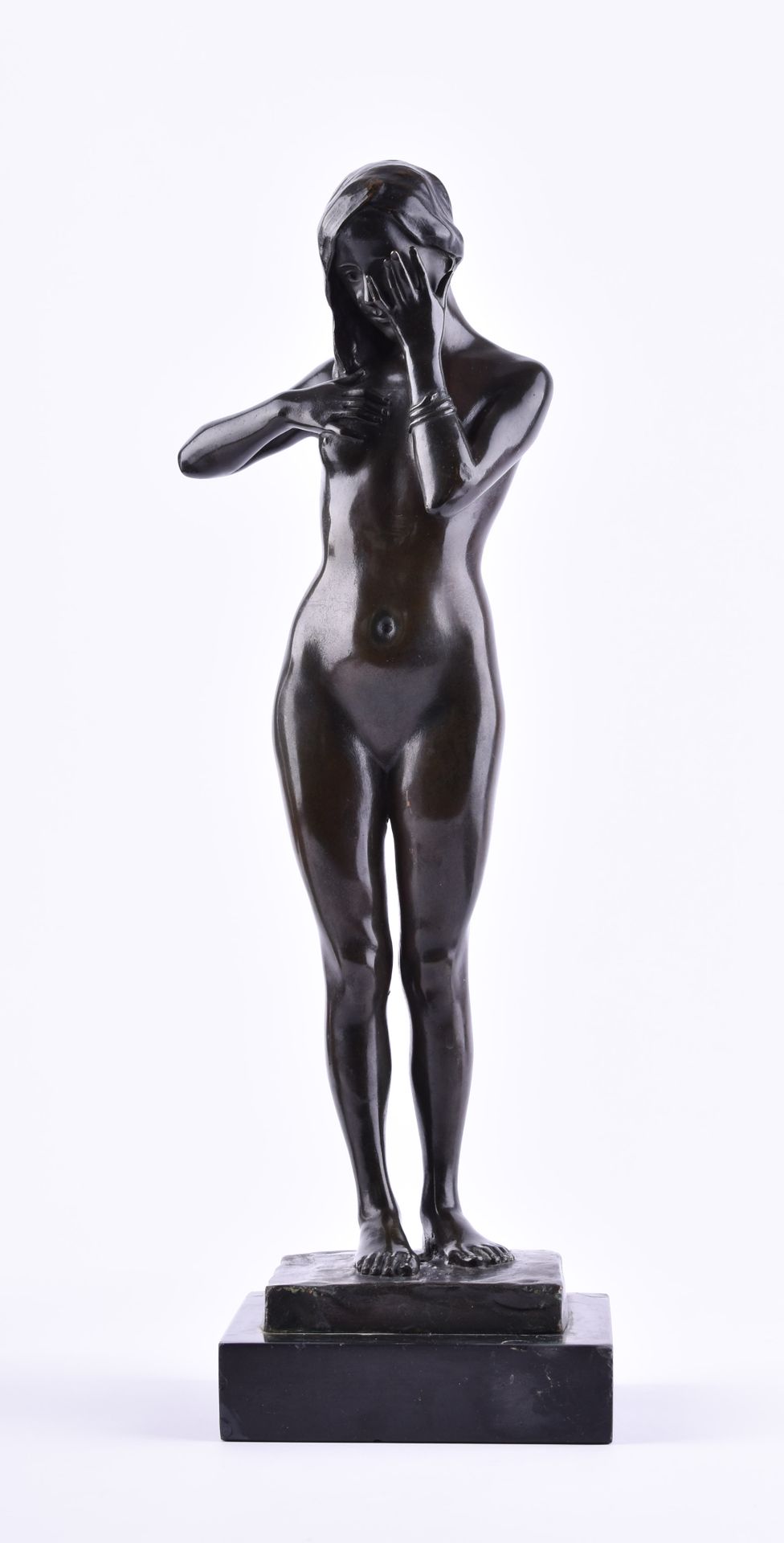 Ferdinand FRICK (1878-1939) Nu féminin debout (c. 1909)sculpture - bronze sur so&hellip;