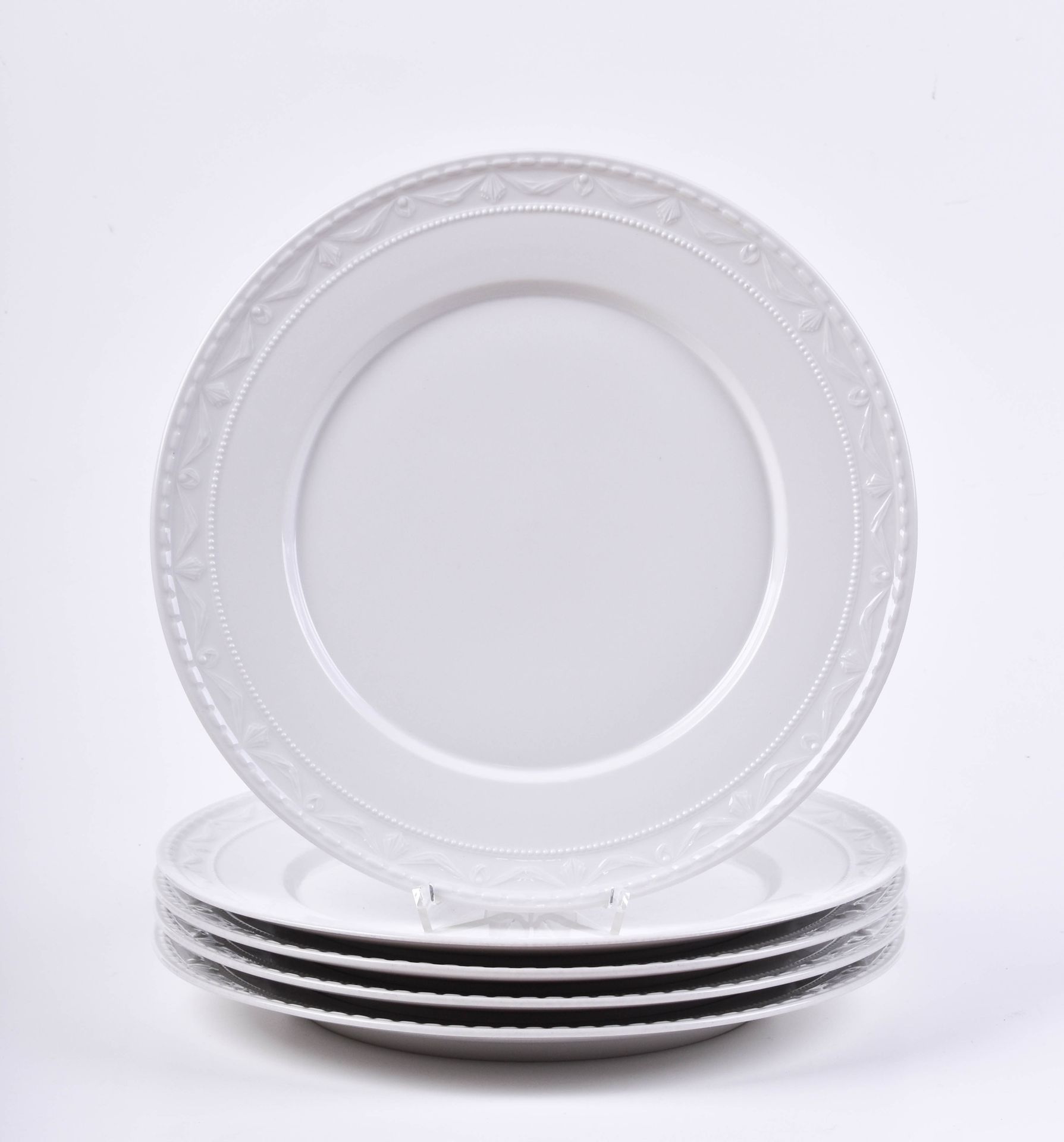 Konvolut KPM Kurland 5 large dinner plates, blue scepter mark, 1st choice, Ø 29 &hellip;