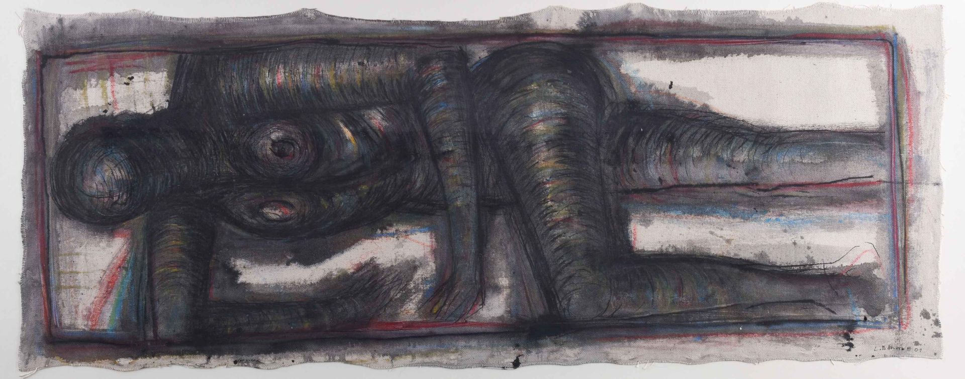 Lothar BÖHME (1938) Liegender AktGemälde - Öl auf Leinwand, 33,5 cm x 86 cm, unt&hellip;