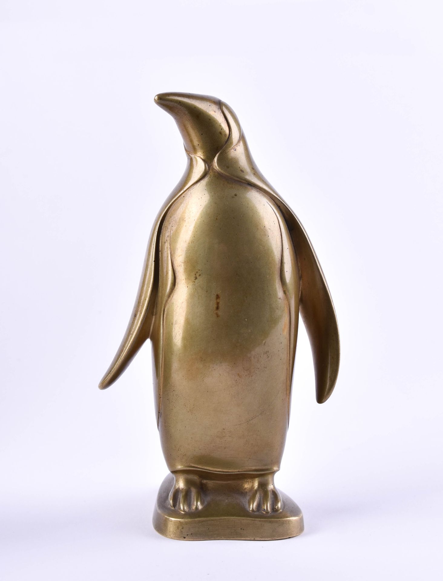 Künstler des 20. Jhd. PenguinSculpture - bronze, h : 15,5 cm,monogrammé au verso&hellip;