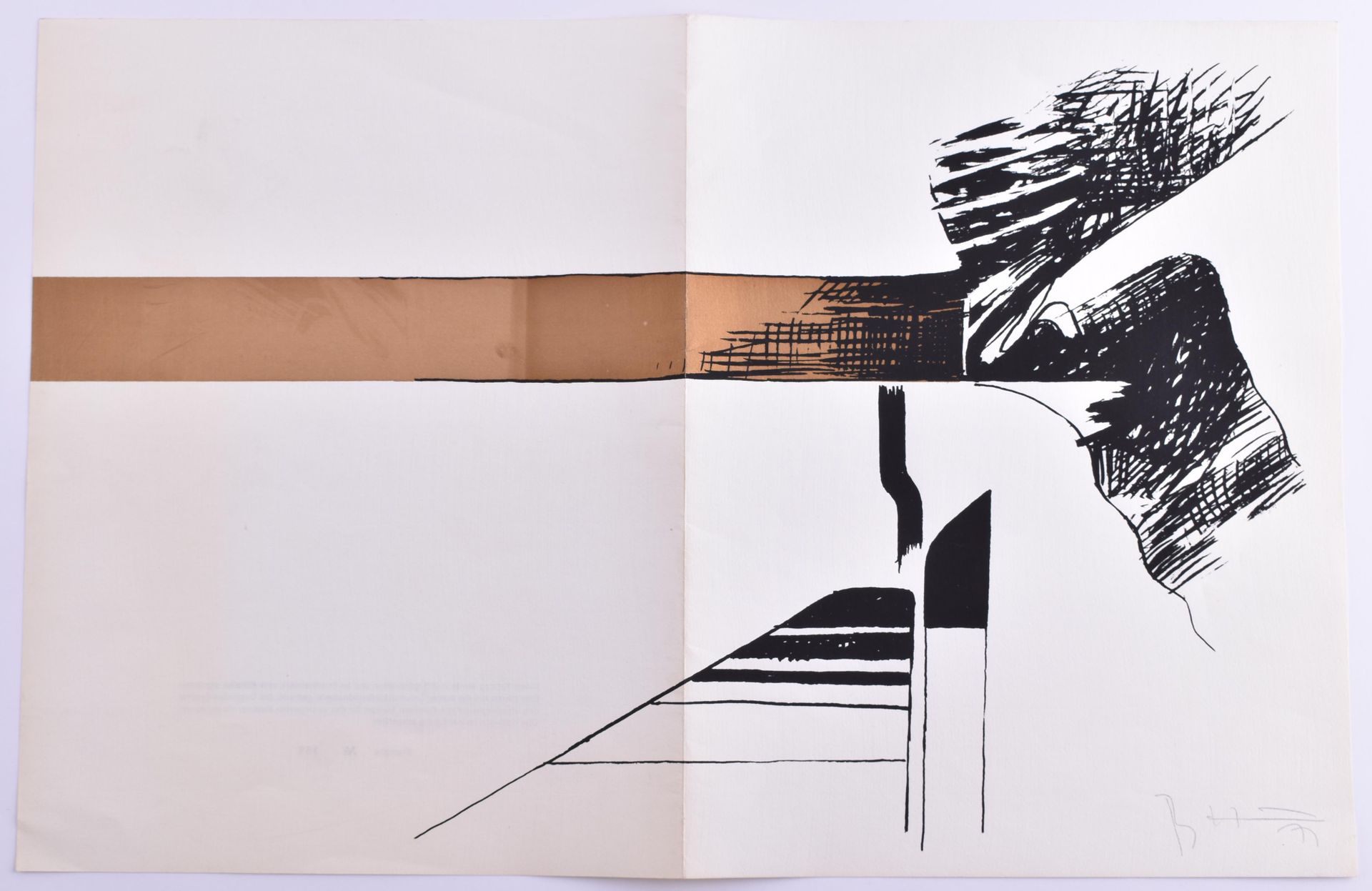 Bernhard HEILIGER (1915-1995) UntitledGraphic - litografia a colori, 32,5 cm x 5&hellip;