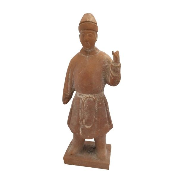 CHINE Chine Personnage en terre cuite dynastie Ming (1368-1644) H: environ 25cm &hellip;
