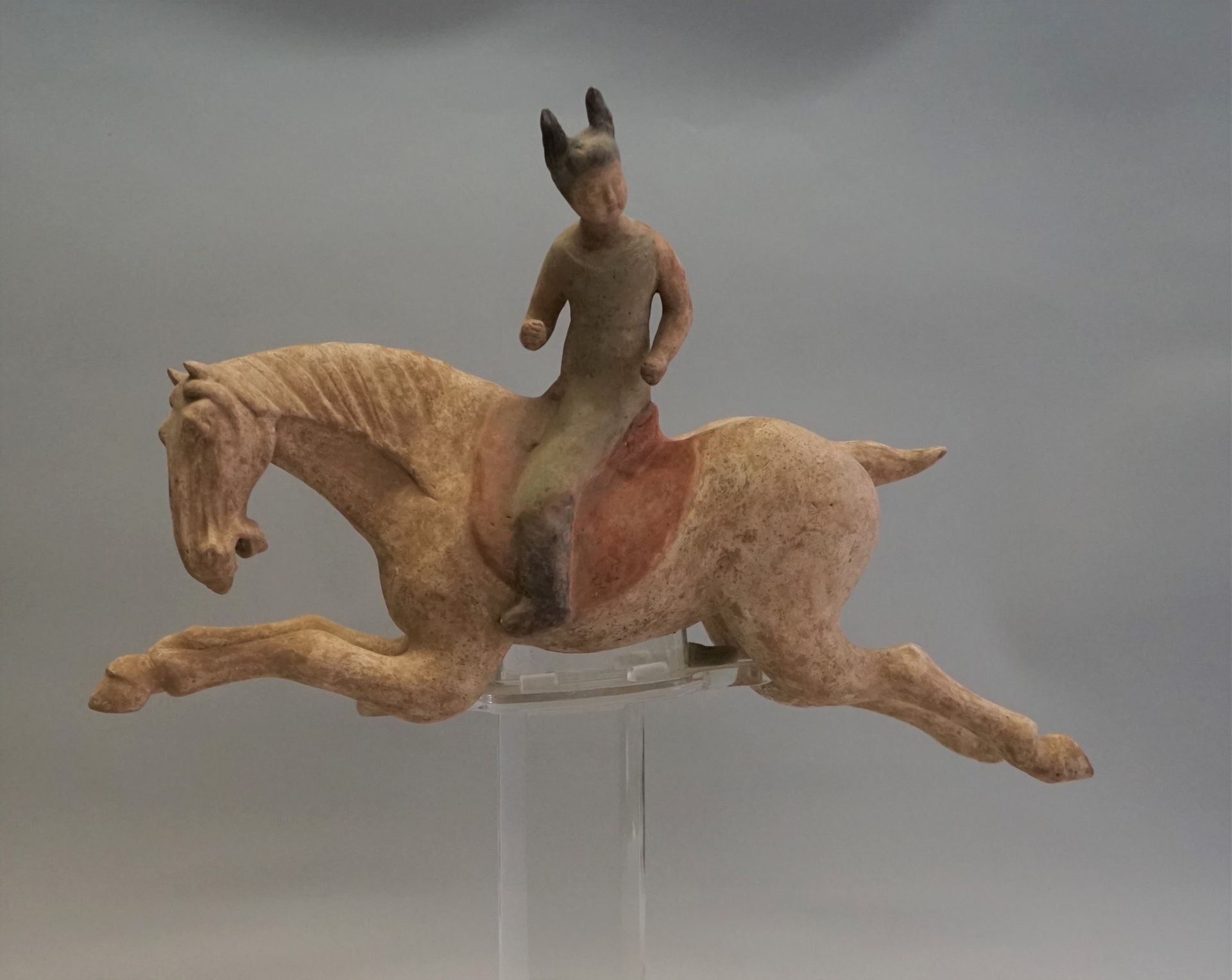 Null Polychrome terracotta polo player. Reassembled from probably old Tang eleme&hellip;