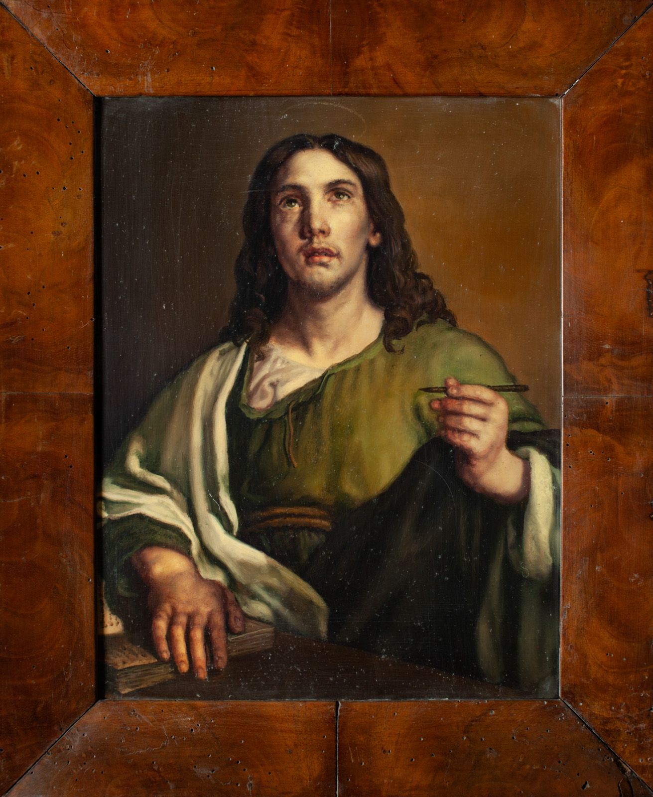 Null Portrait of Christ

Oil on copper, in a wooden frame

43 x 33 cm.