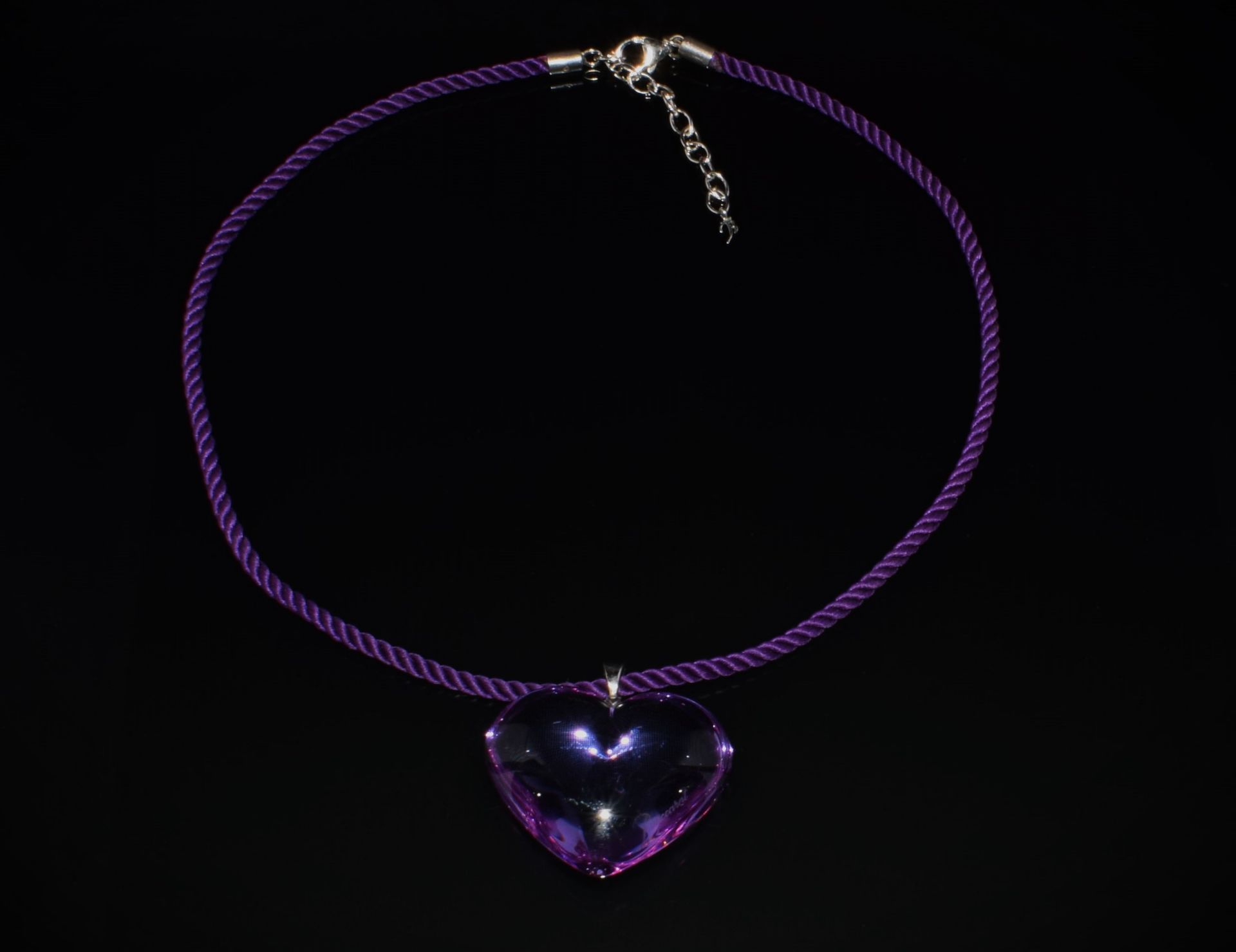 Null BACCARAT - COLLIER constitué d’un pendentif en forme de coeur en cristal de&hellip;