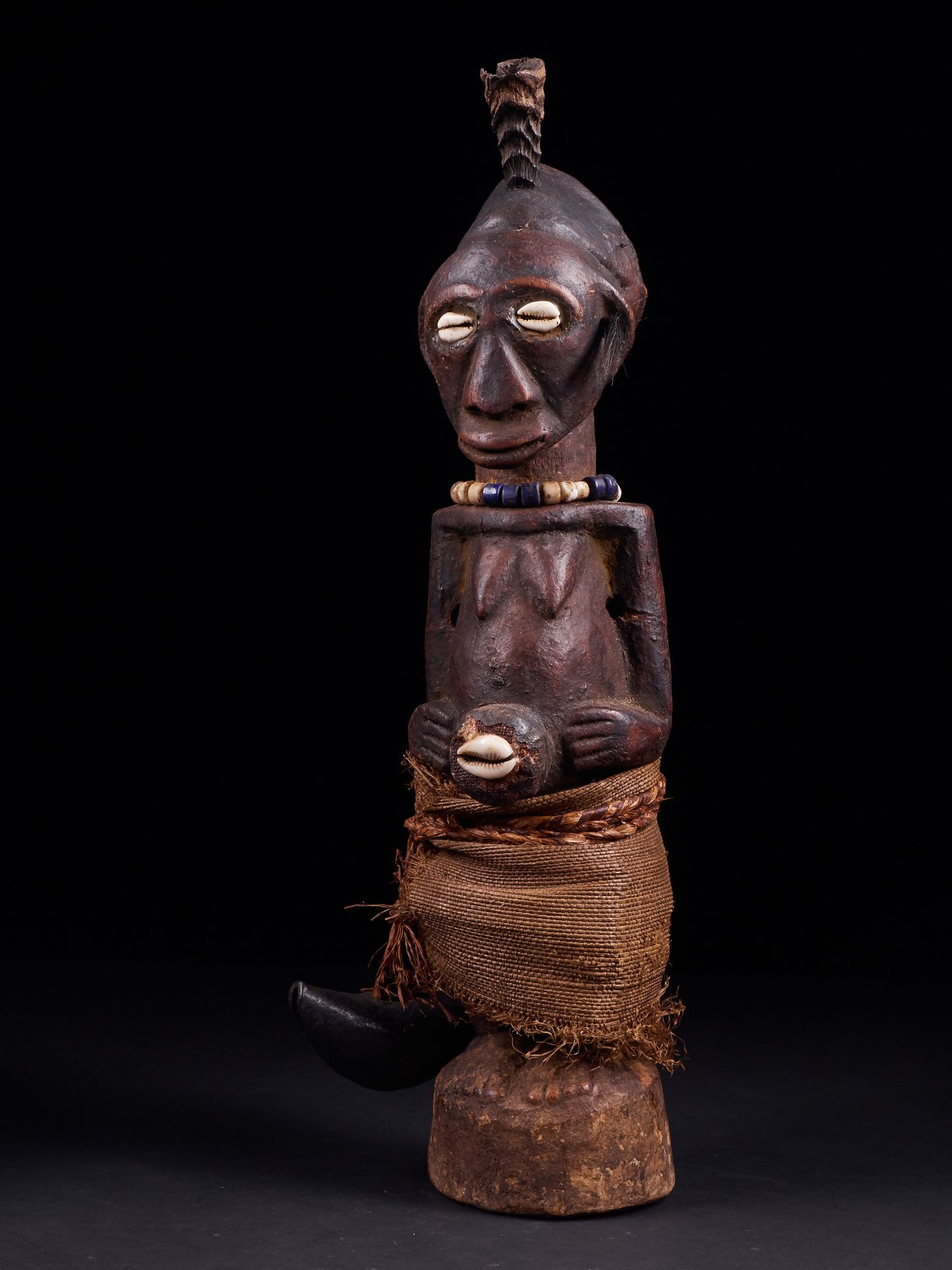 Peuple songye 雕像，Nsapo Songye人，刚果民主共和国 - 1920 - 39.5 x 14 x 11