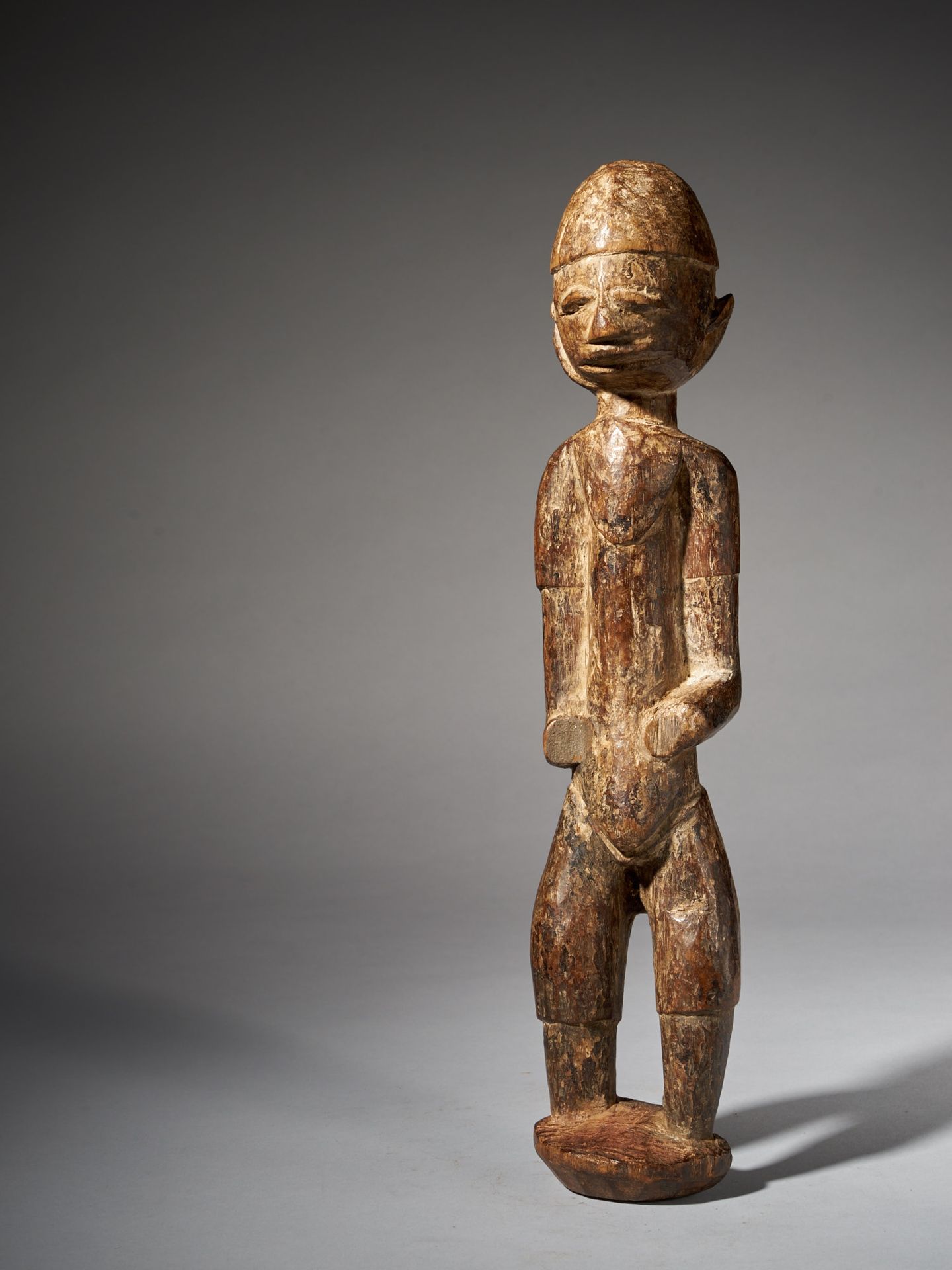Nago peuple Statue en bois, peuple Nago, Bénin - 40x8x10cm