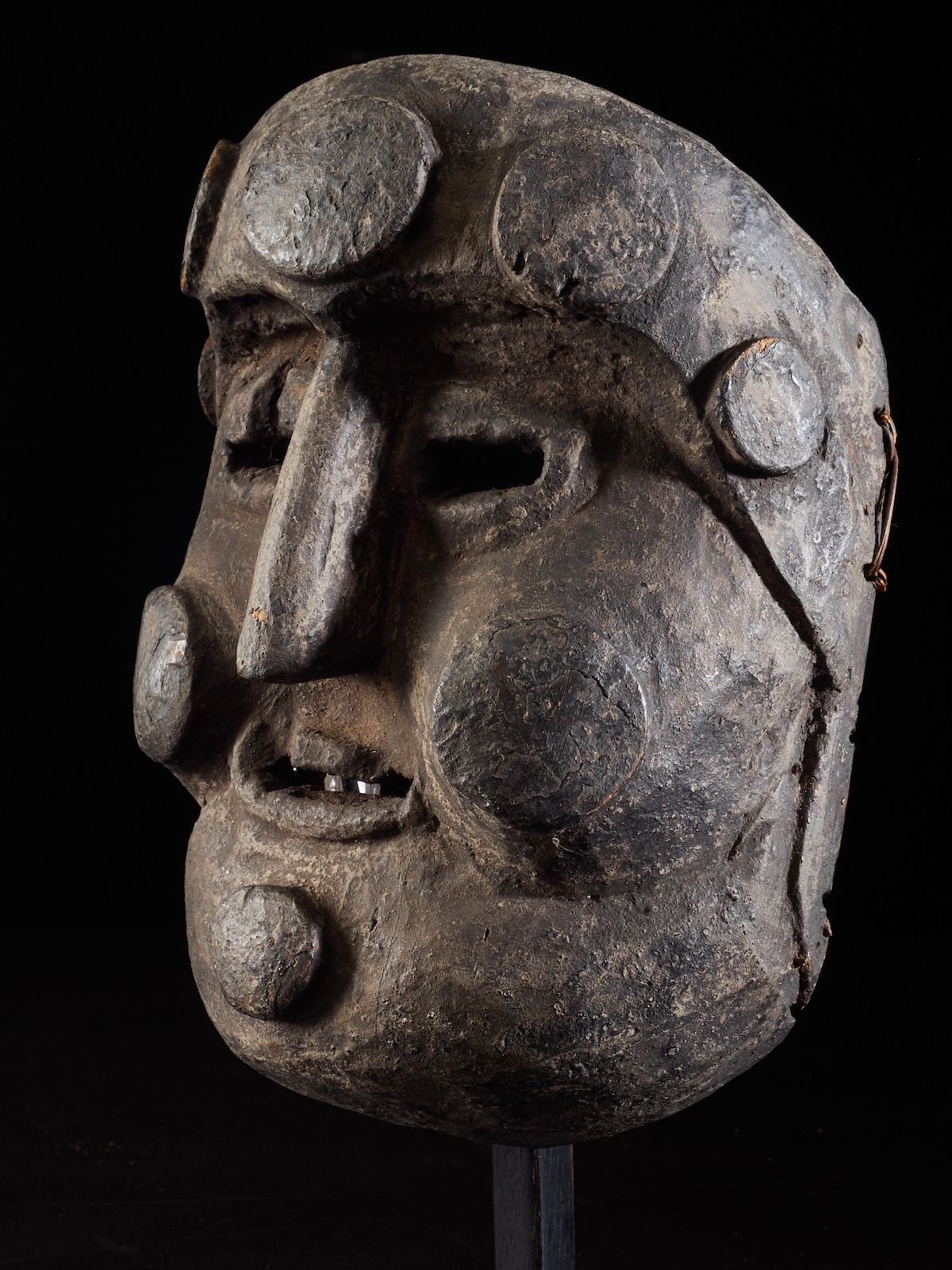 Peuple ibibio 尼日利亚伊比比奥人的Idiok面具 - 24x17.5x11