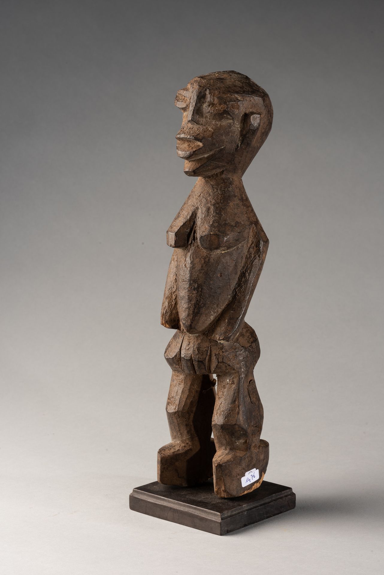 Peuple lobi 木制雕像，洛比人，布基纳法索 - 20世纪中期 34 x 7 x 7.5