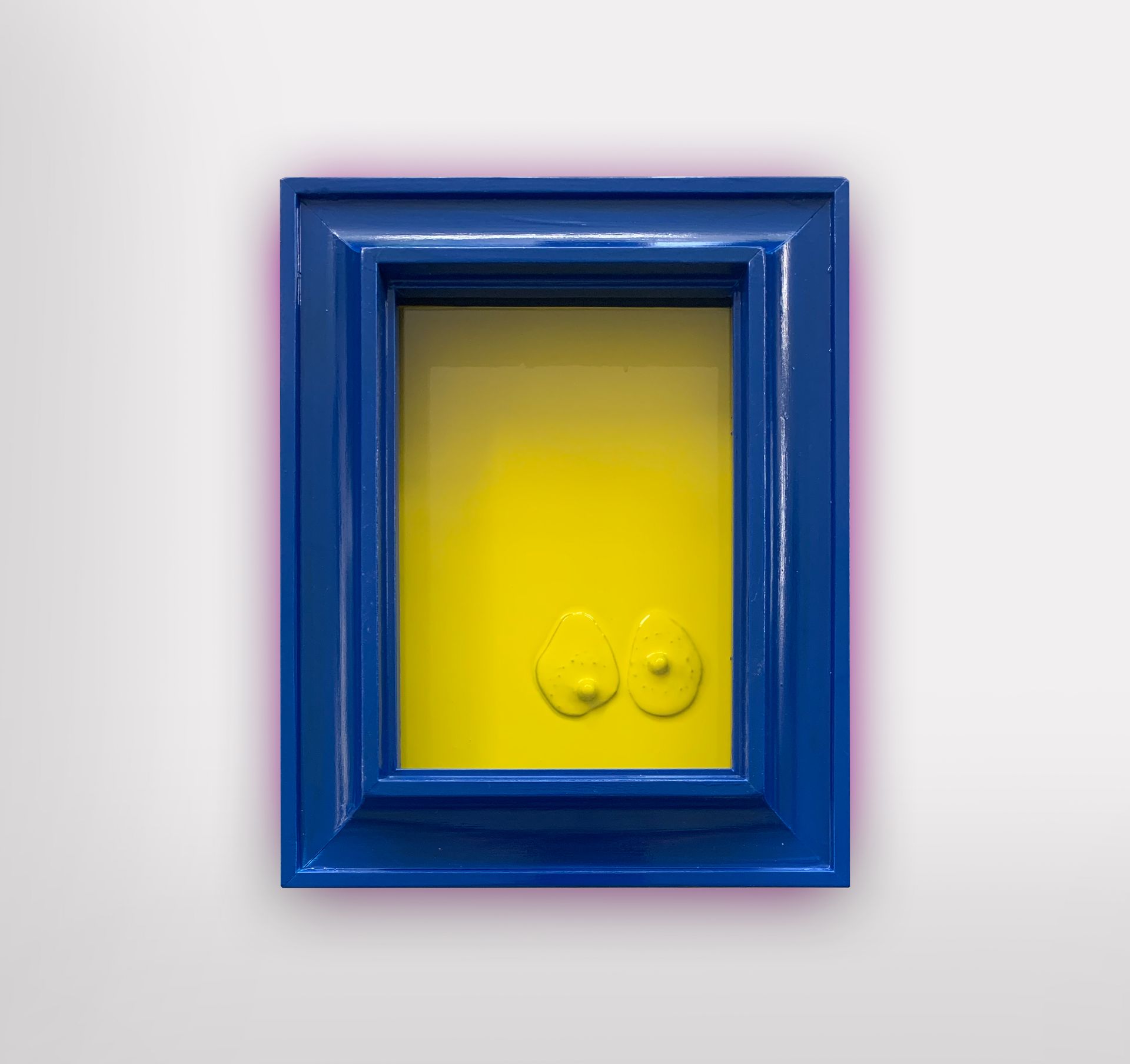 Null Oliver Cain - Dark Blue Yellow (2021) Tétines en céramique avec fond peint &hellip;