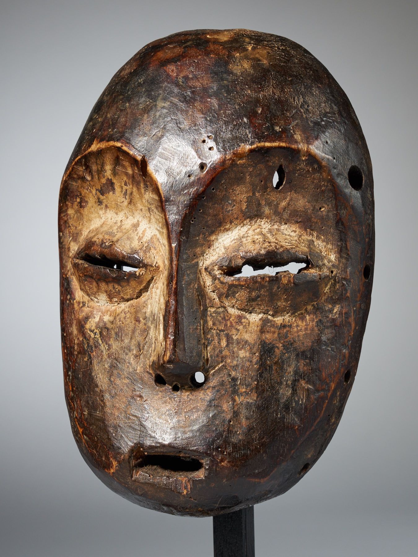 Null Volk der Lega, Demokratische Republik Kongo. Gesichtsmaske (30 x 14 x 10,5 &hellip;