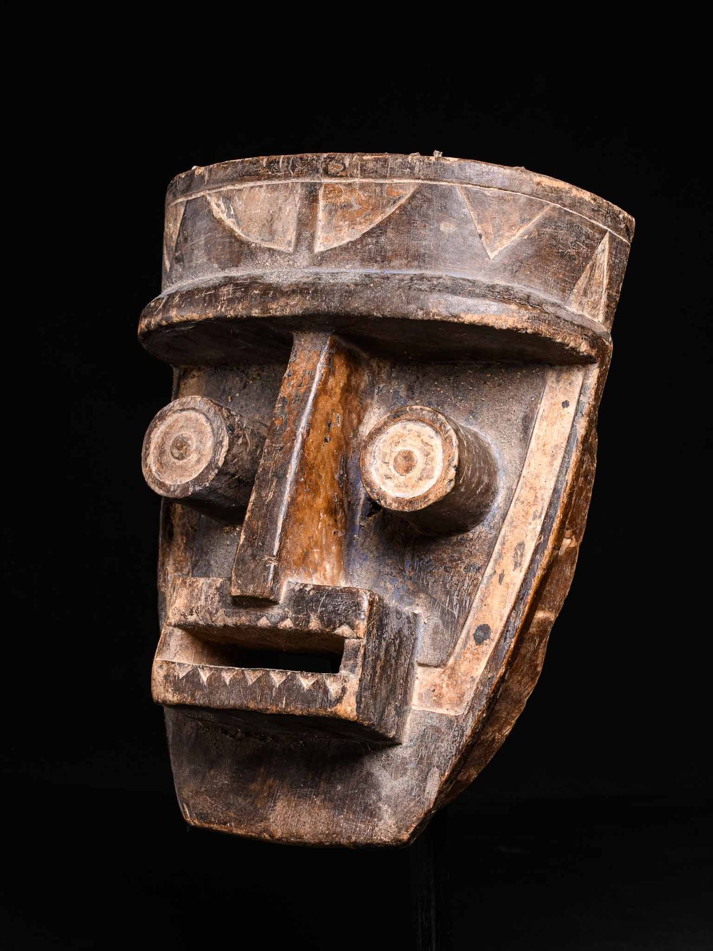 Null Grebo-Maske, Elfenbeinküste (32 x 23 cm)