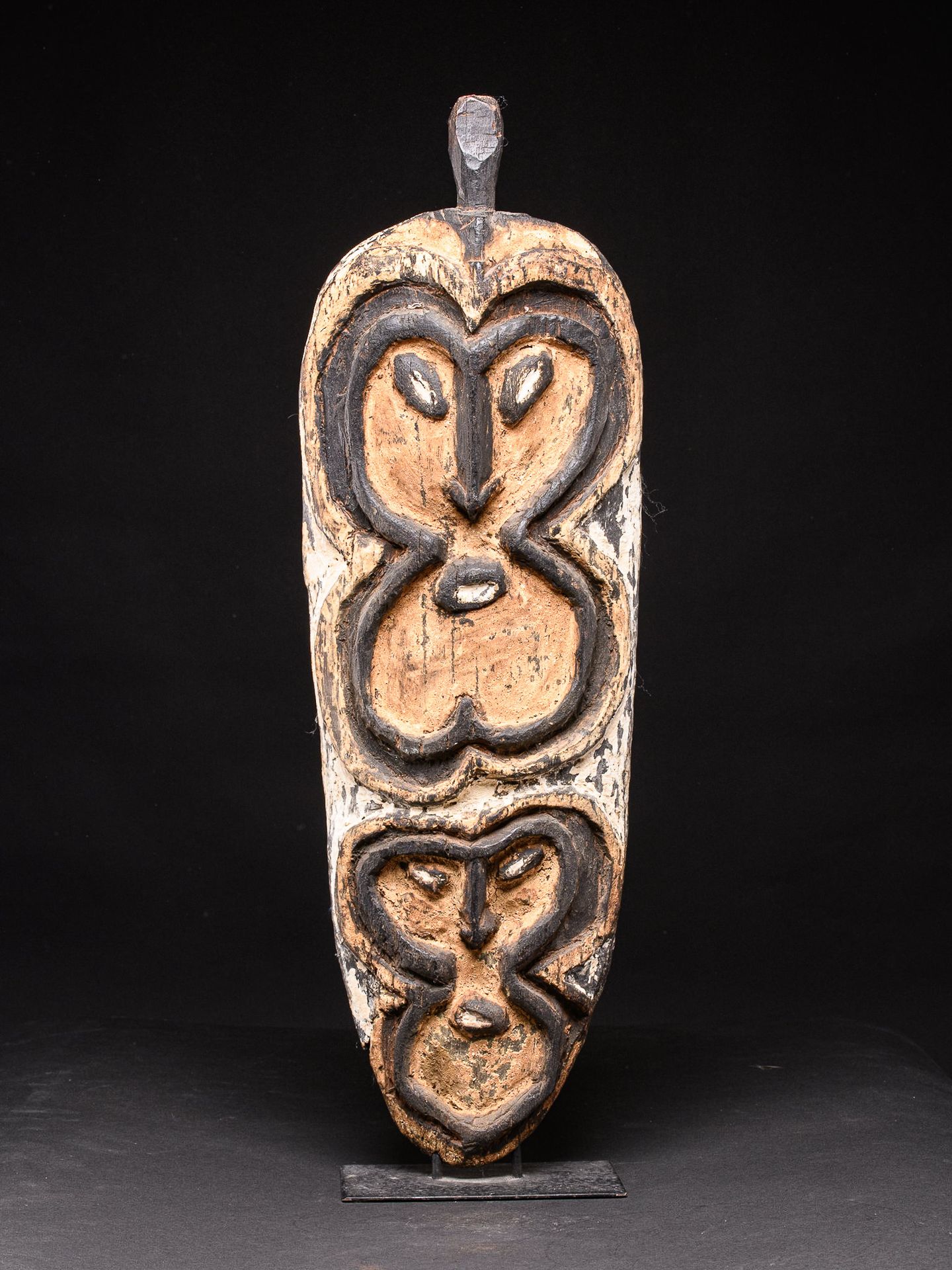 Null Pittura policroma proveniente da Papua Nuova Guinea (65 x 20 cm)