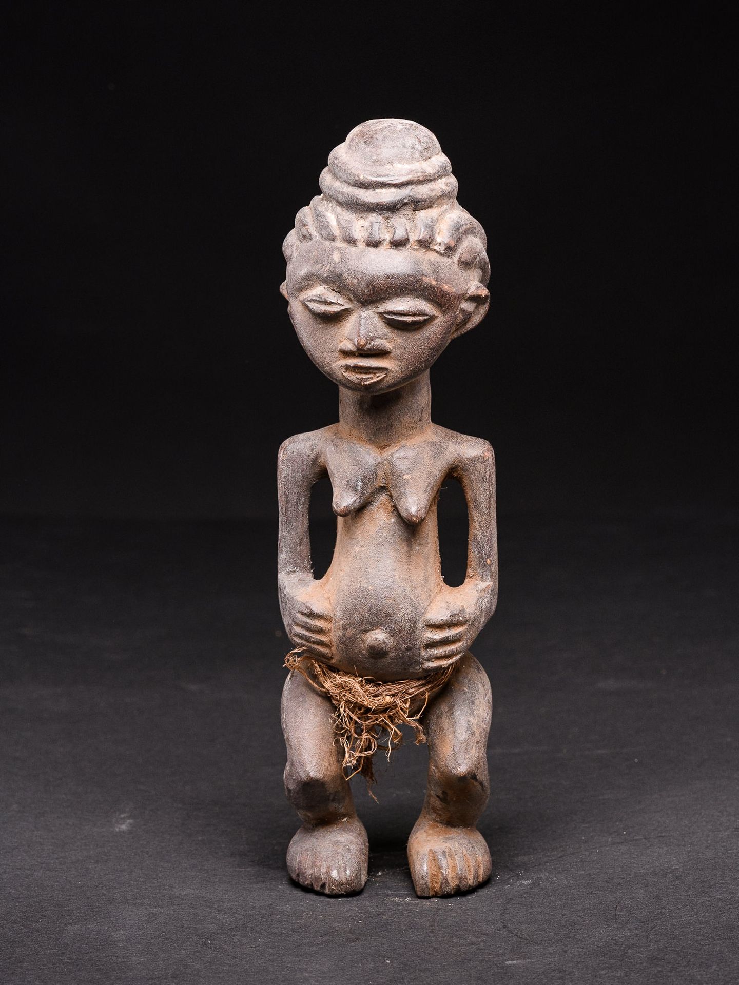 Null Luba-Hemba-Statue, DRK (27 x 8 cm)