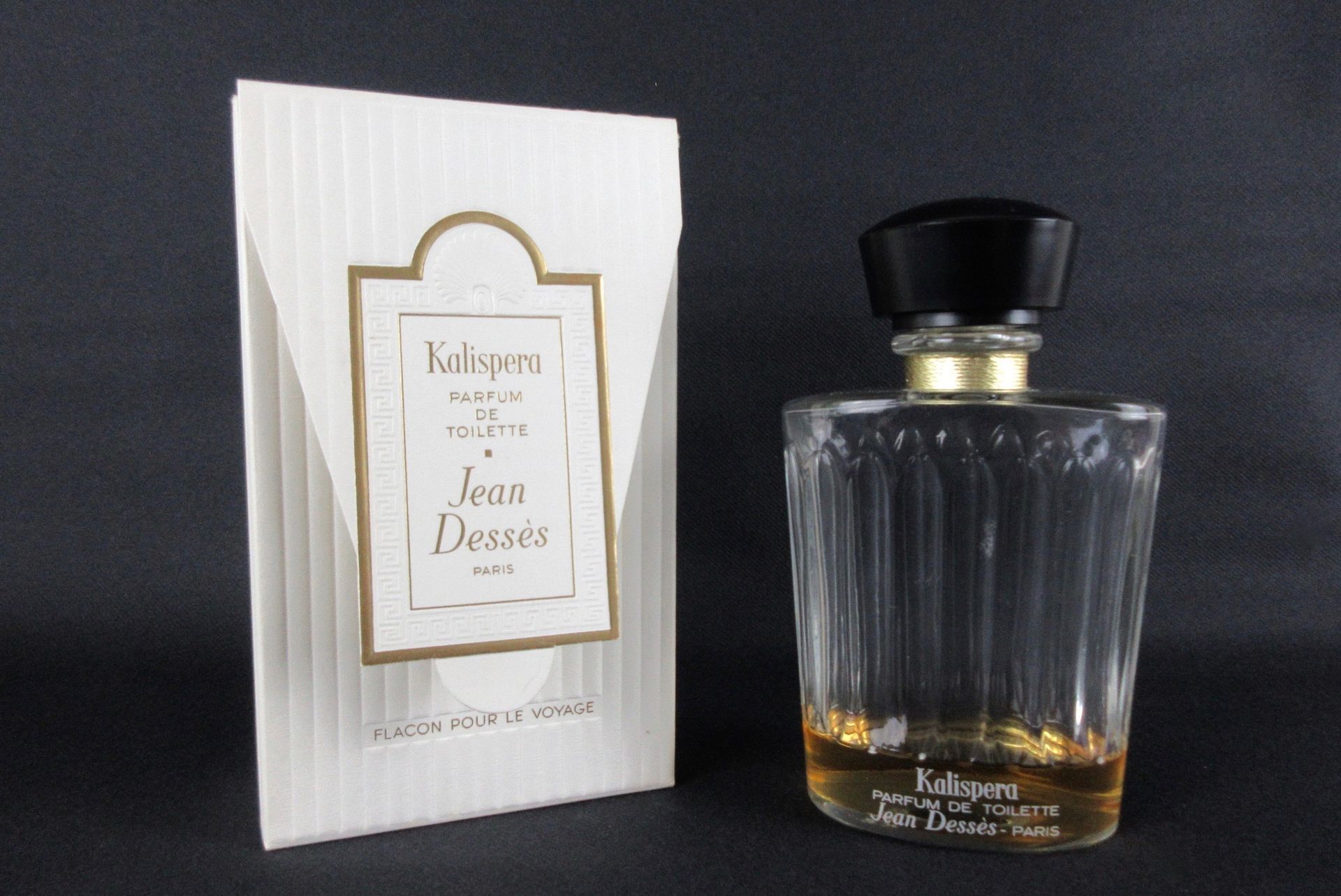 Null JEAN DESSES Paris. Flacon de parfum de toilette, "Kalispera", contenance 16&hellip;