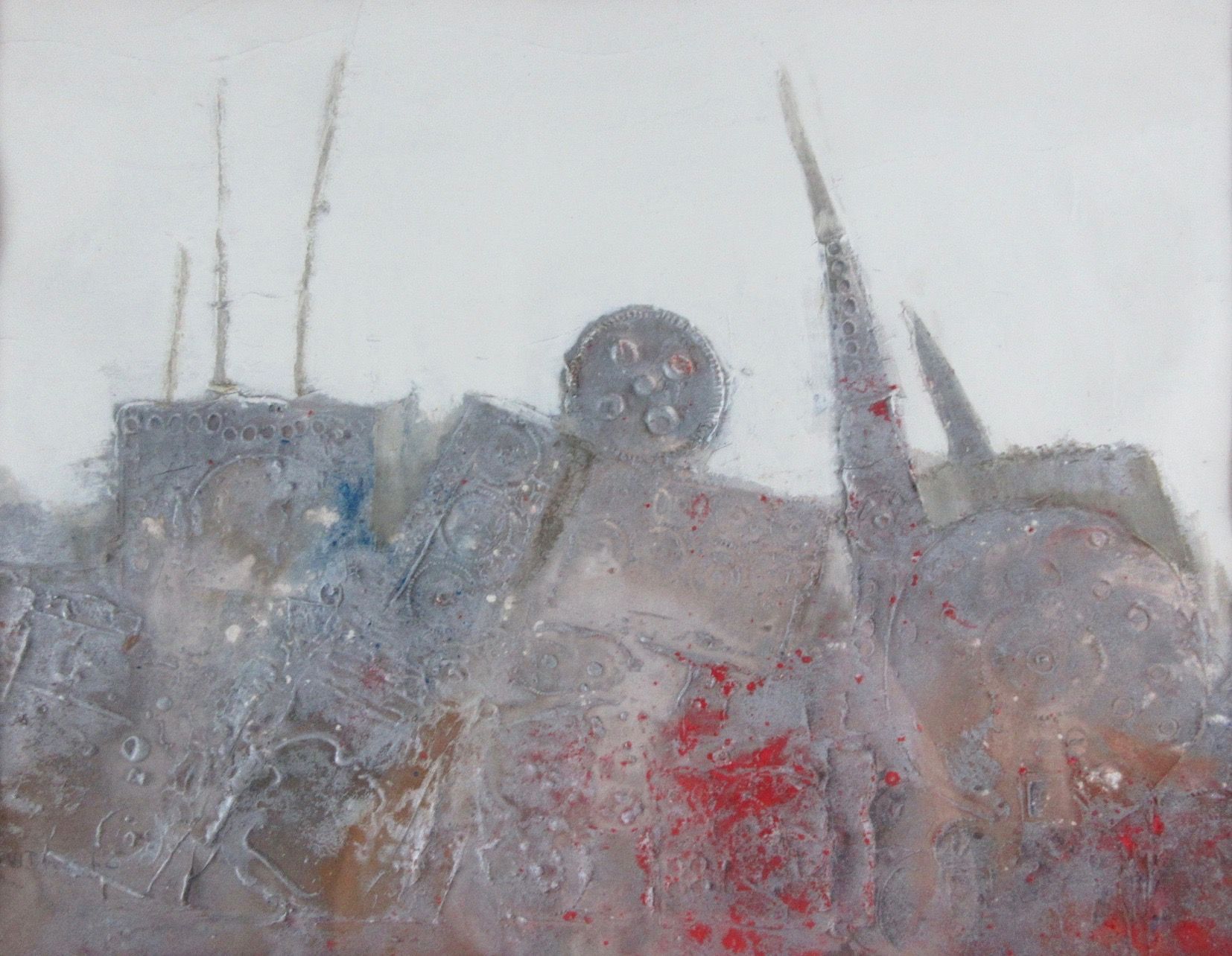 Null Lucien VAN DEN DRIESSCHE (1926-1991) Peinture à l'huile sur carton en relie&hellip;