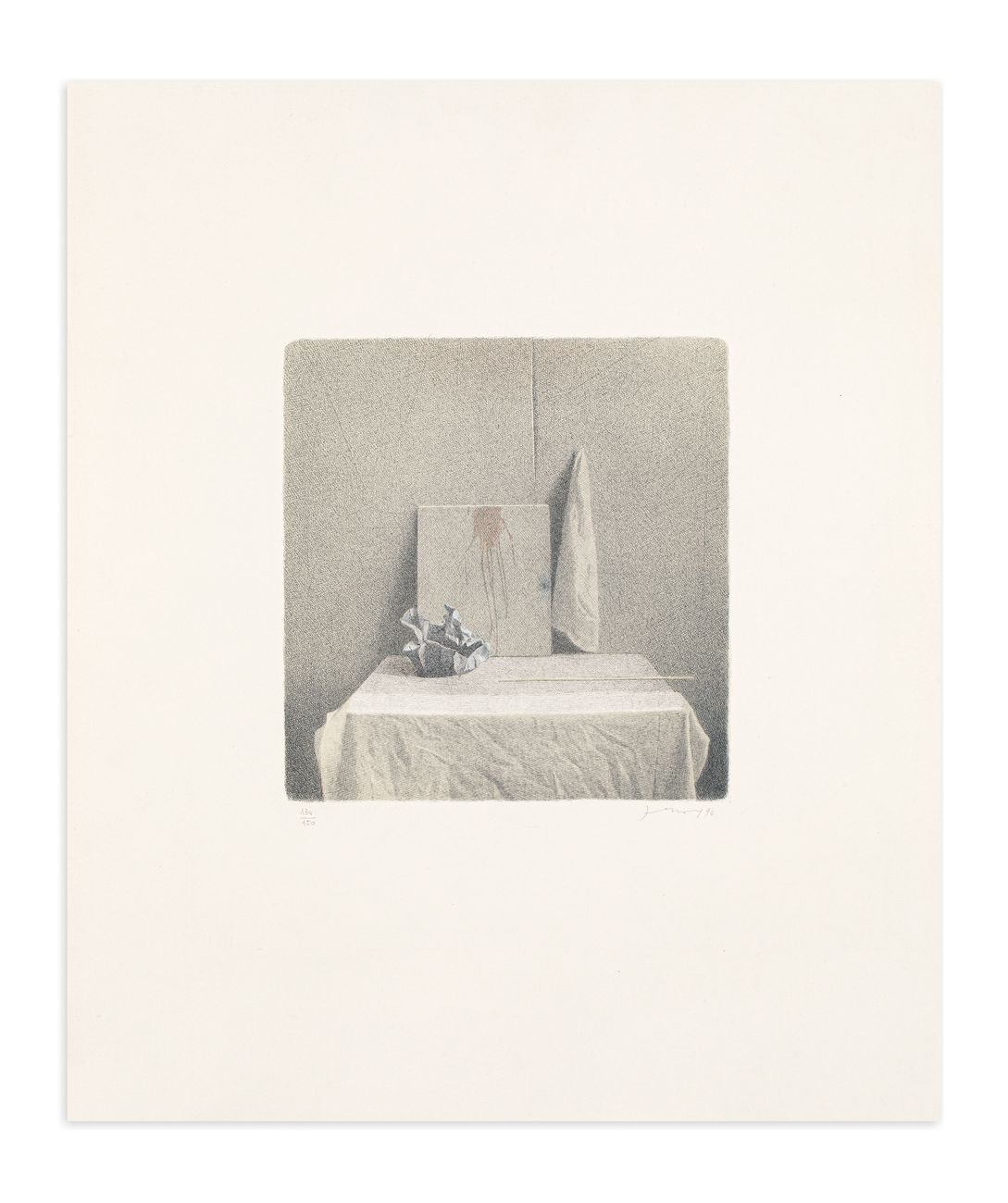 GIANFRANCO FERRONI (1927-2001) - Composizione, 1990 石版画

60x50厘米

正面有铅笔签名、日期和编号（&hellip;