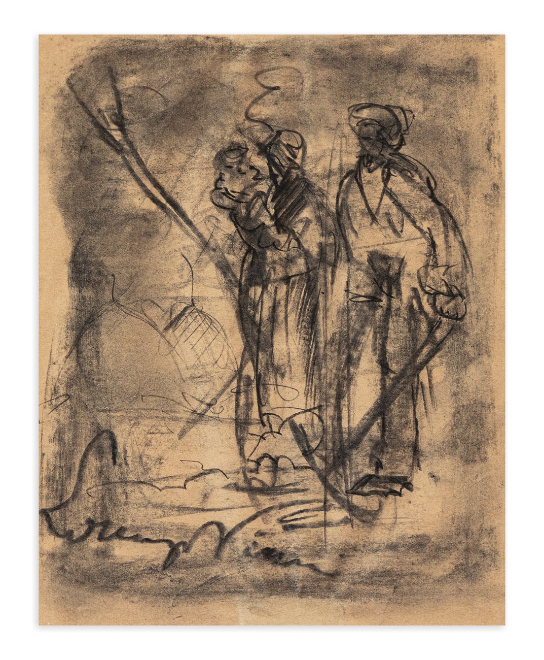 LORENZO VIANI (1882-1936) - Senza Titolo Carboncillo sobre papel

20x16 cm

Firm&hellip;