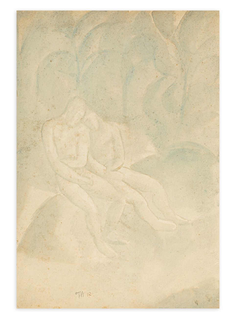 UBALDO OPPI (1889-1942) - Senza Titolo, 1917 纸上水彩画应用于纸板上

cm 43,1x29,4

签名和日期在前面&hellip;
